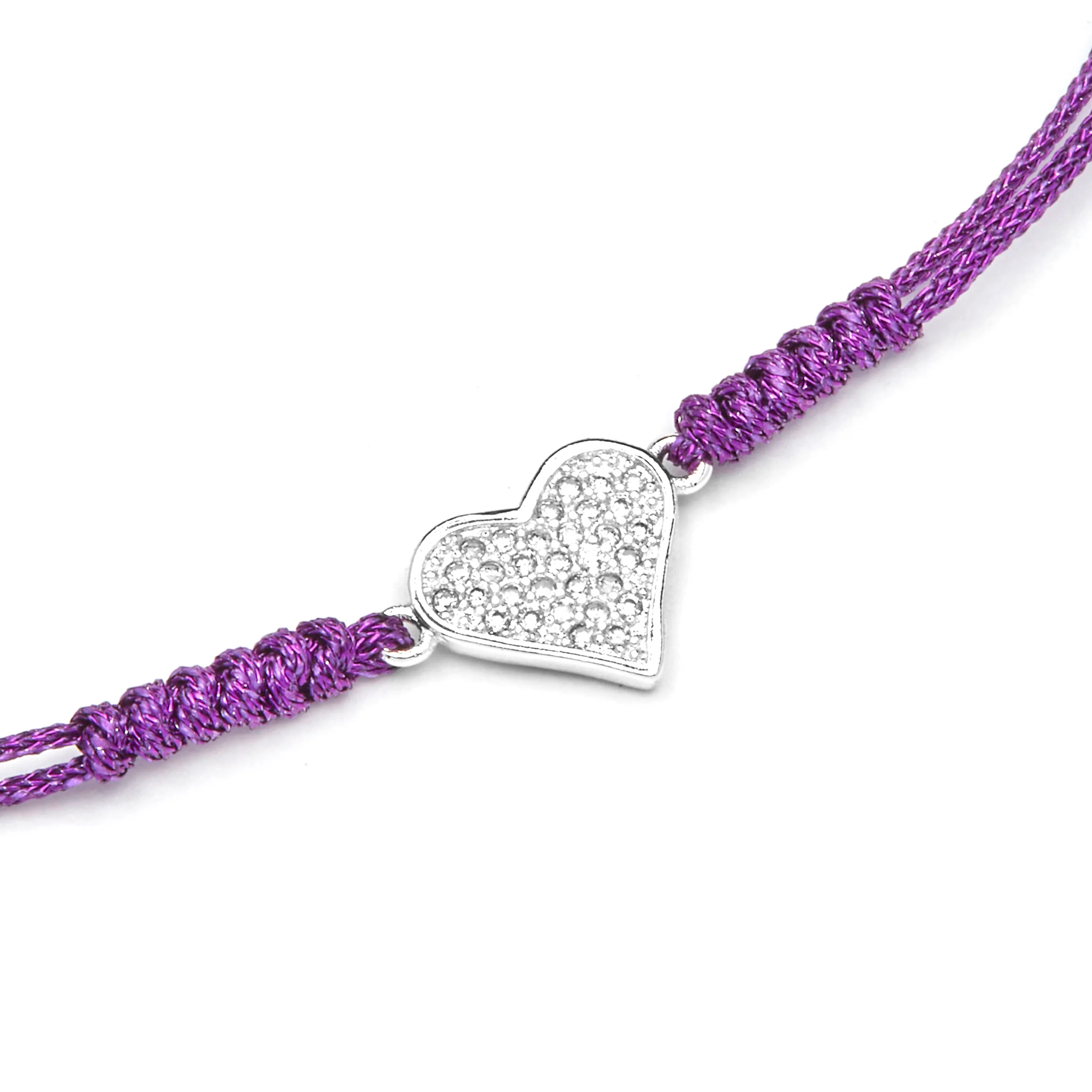 Pulsera acabado plata y Circonita Brillante - Heart - Image 5
