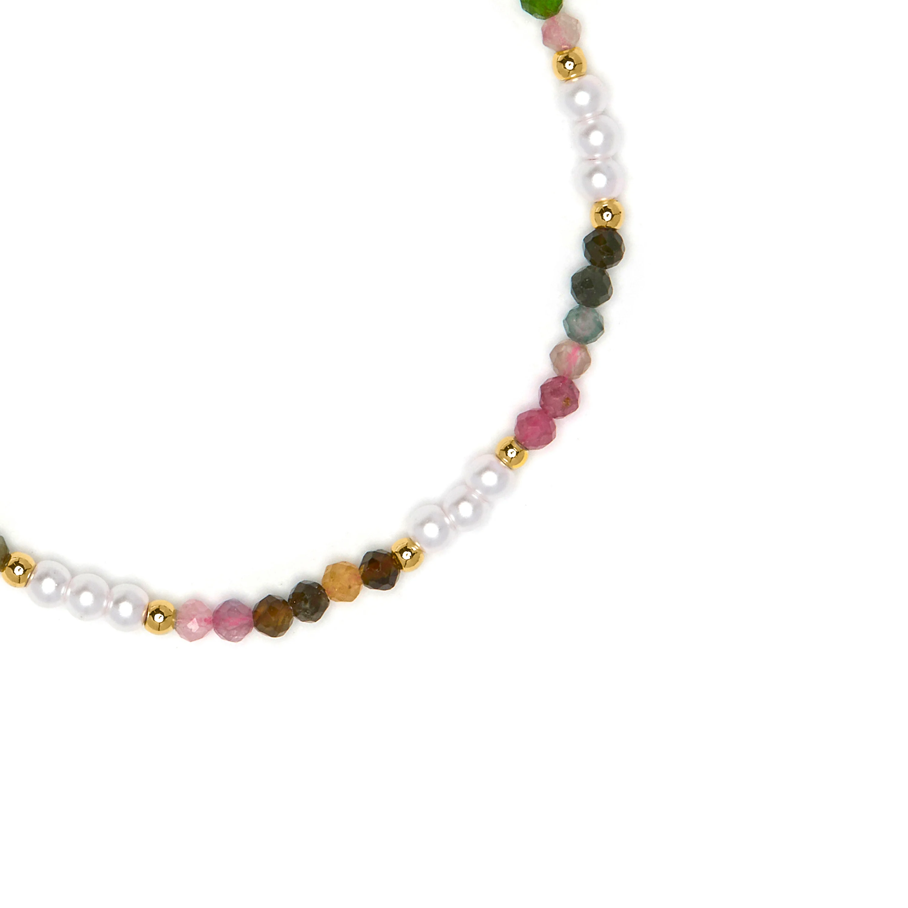Pulsera de Turmalina Multicolor acabado en oro amarillo 18k - Sury - Image 5