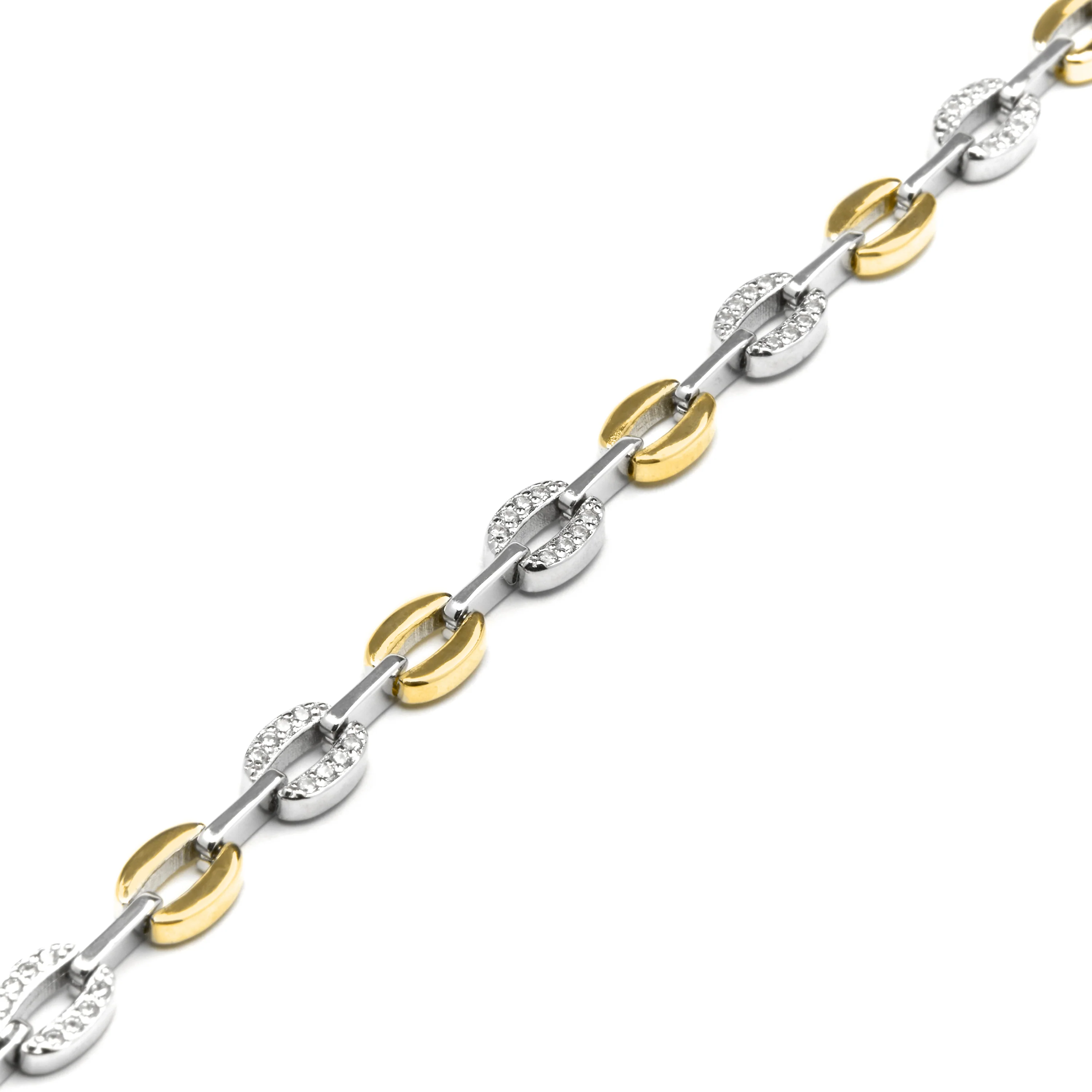 Pulsera de Plata de Ley 925 y Circonita Brillante acabado oro amarillo de 18k - Talor - Image 5