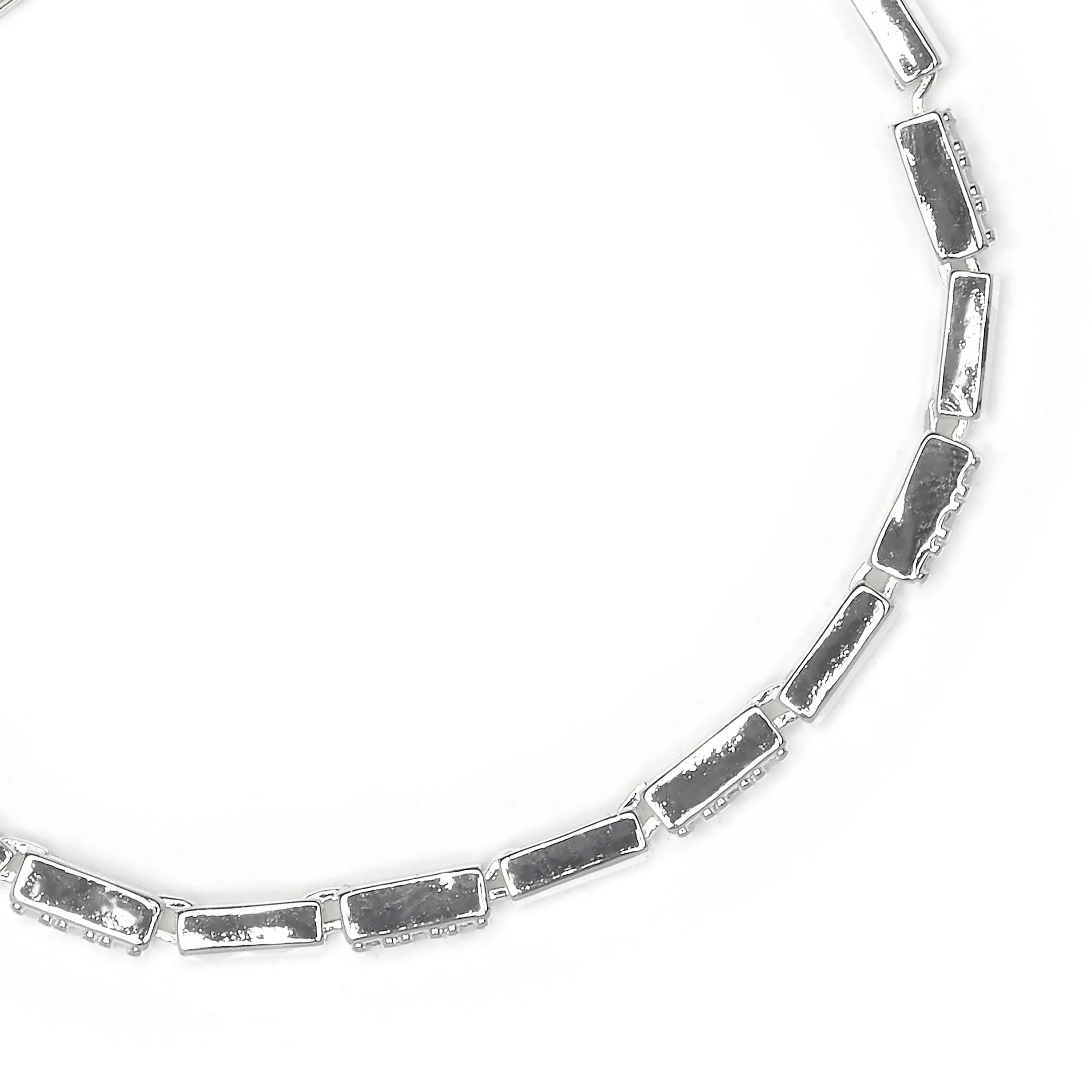 Pulsera de Circonita Brillante acabado en rodio - Tavli - Image 4