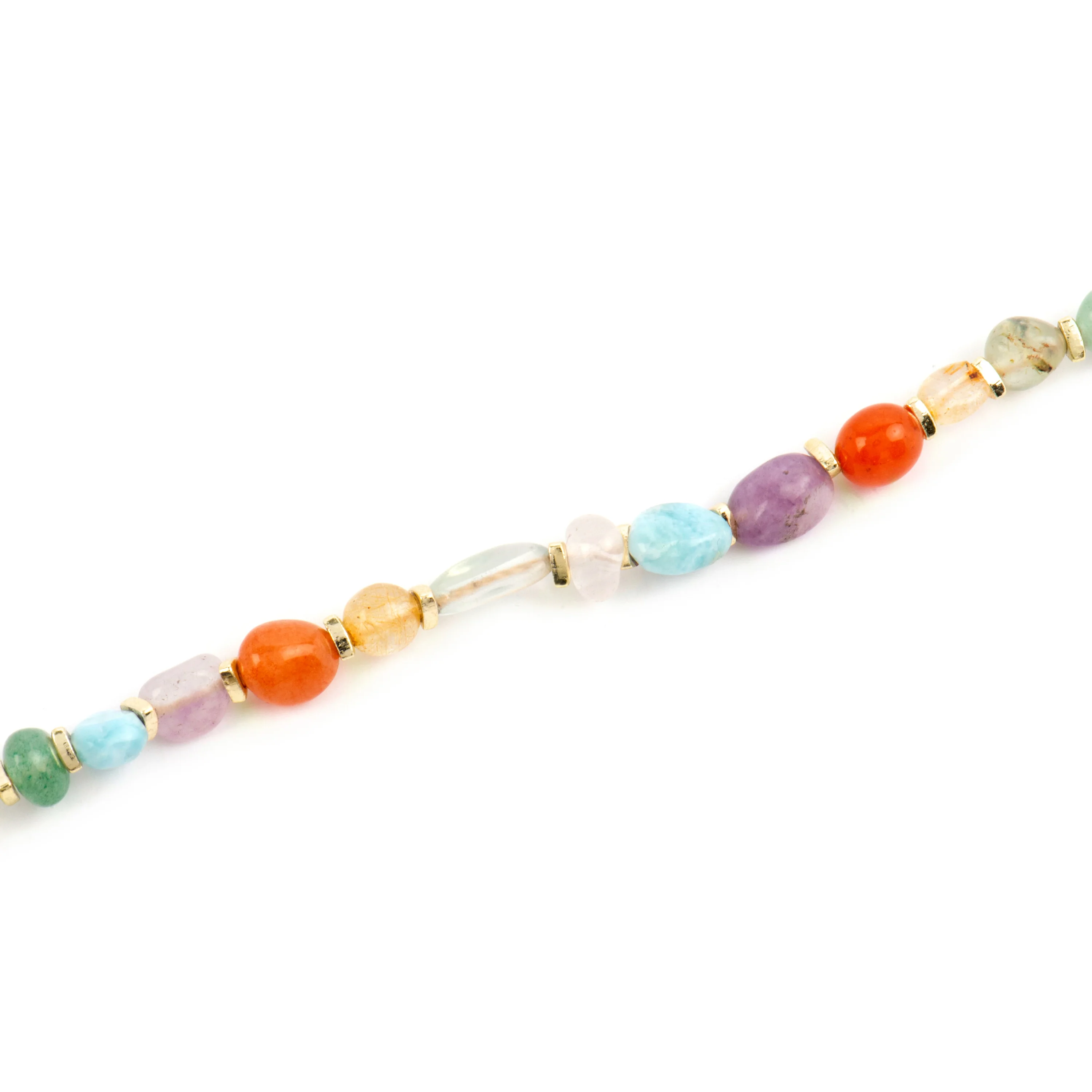 Pulsera acabado oro amarillo de 18k y Multicolor Piedra Natural - Terma - Image 5