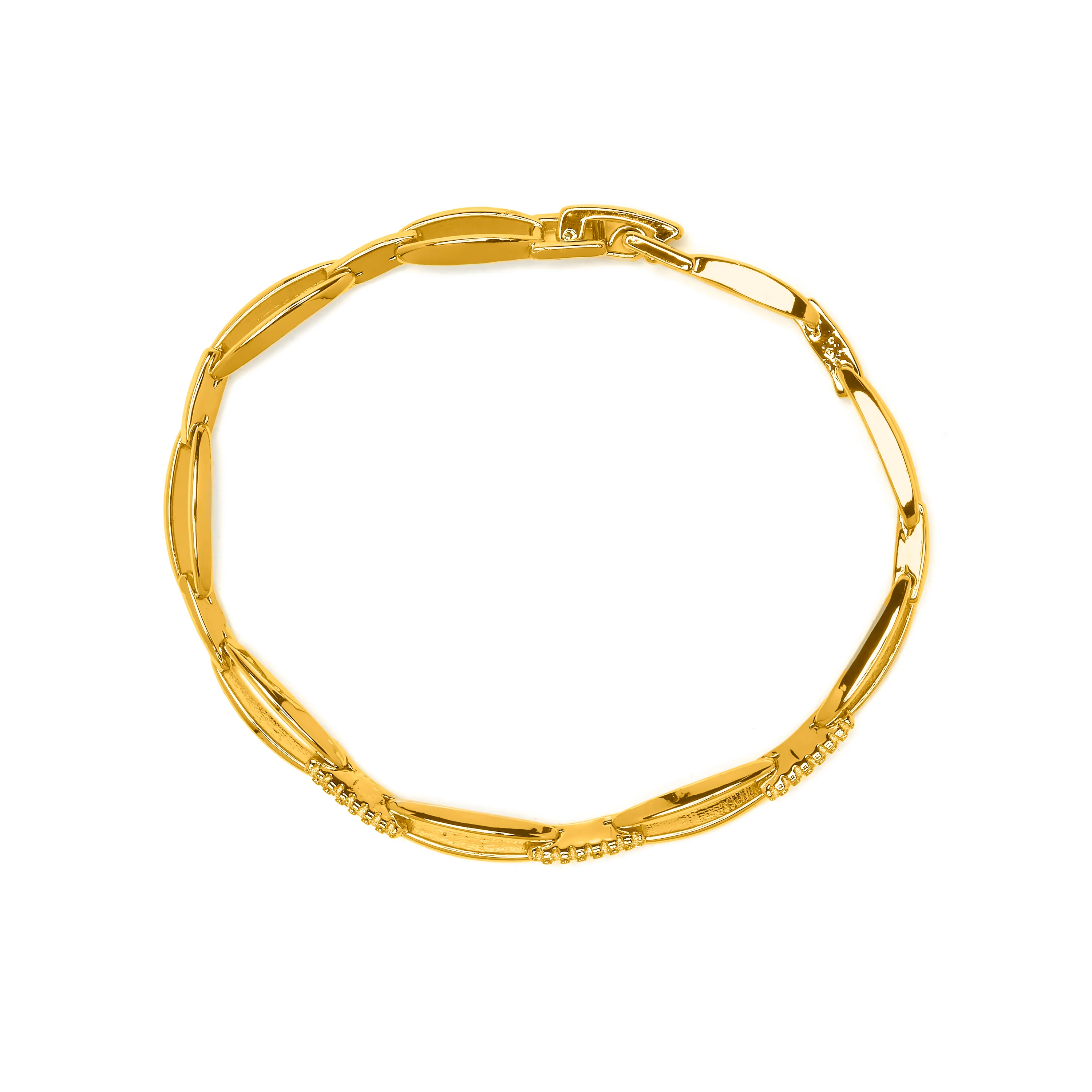Pulsera de Circonita Brillante acabado en oro amarillo de 18k - Thylo - Image 3
