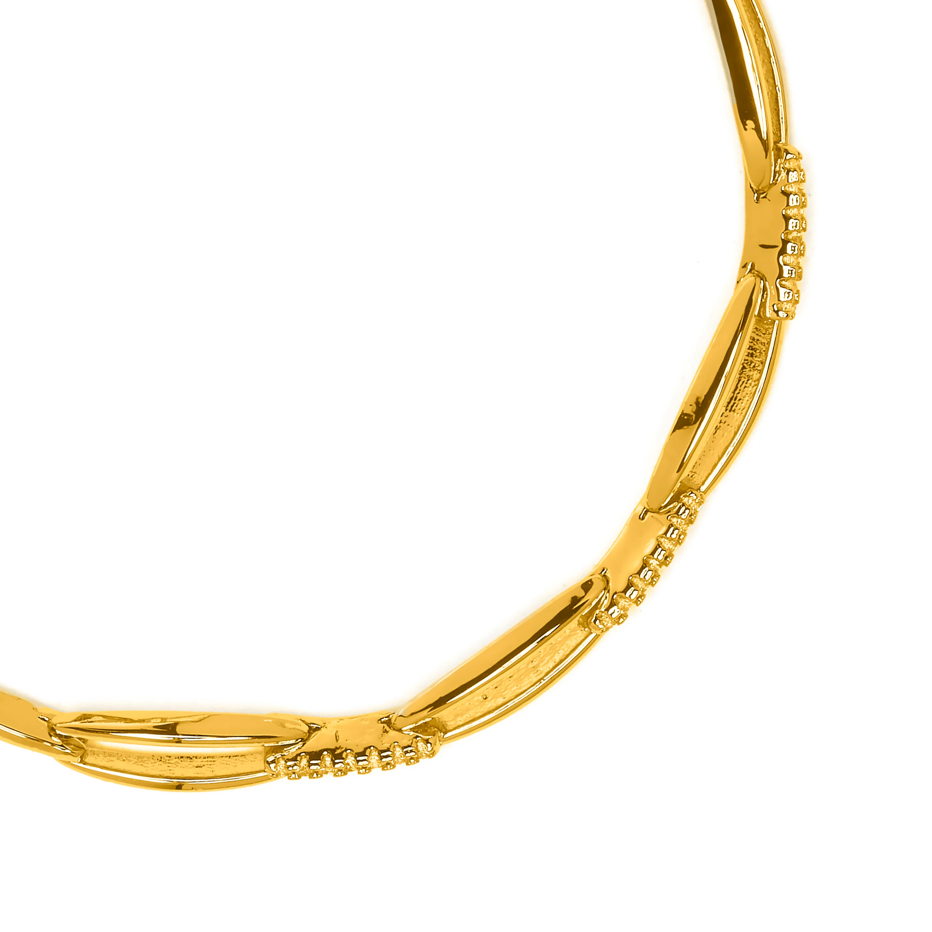 Pulsera de Circonita Brillante acabado en oro amarillo de 18k - Thylo - Image 4