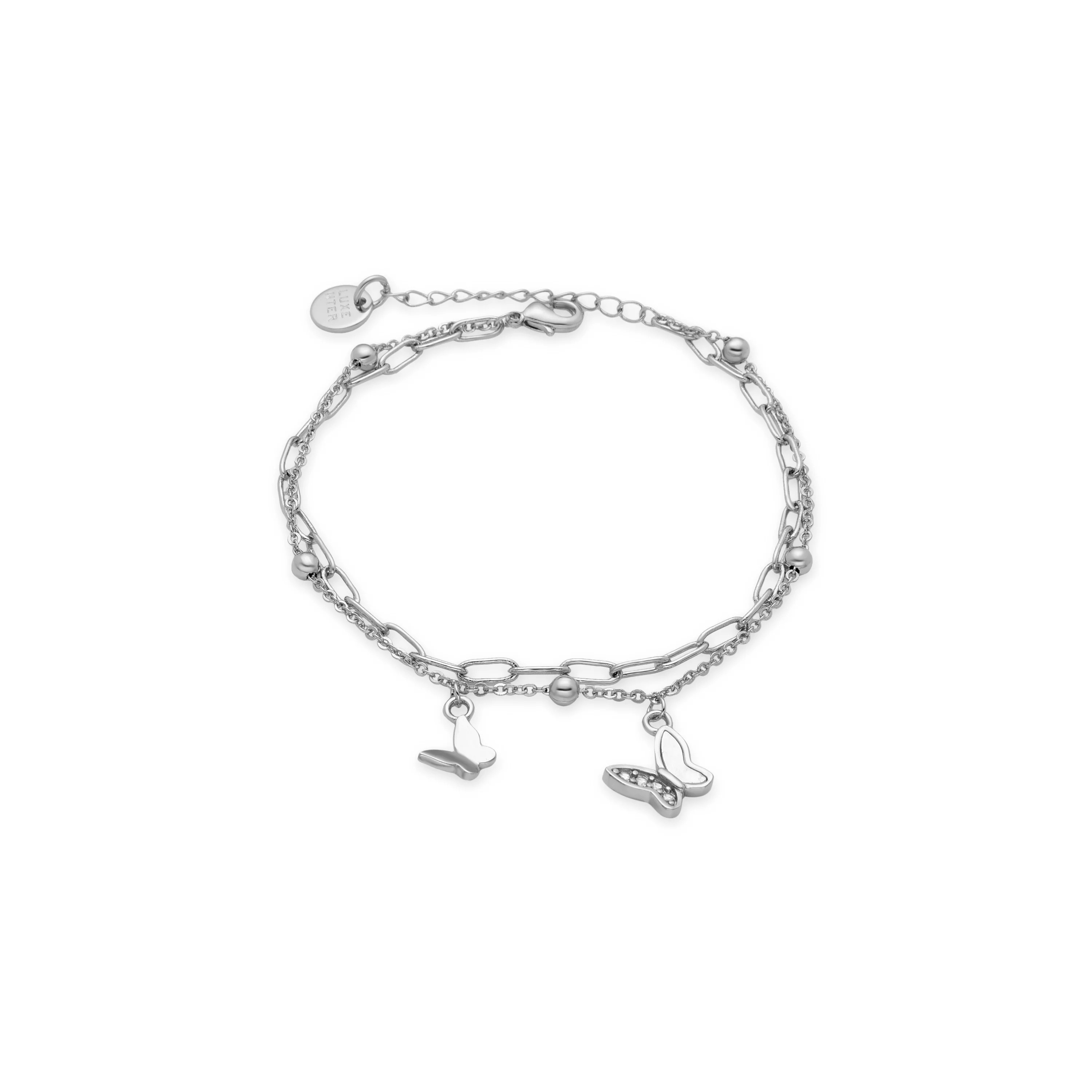 Pulsera de Circonita Brillante acabada en rodio - Tiek