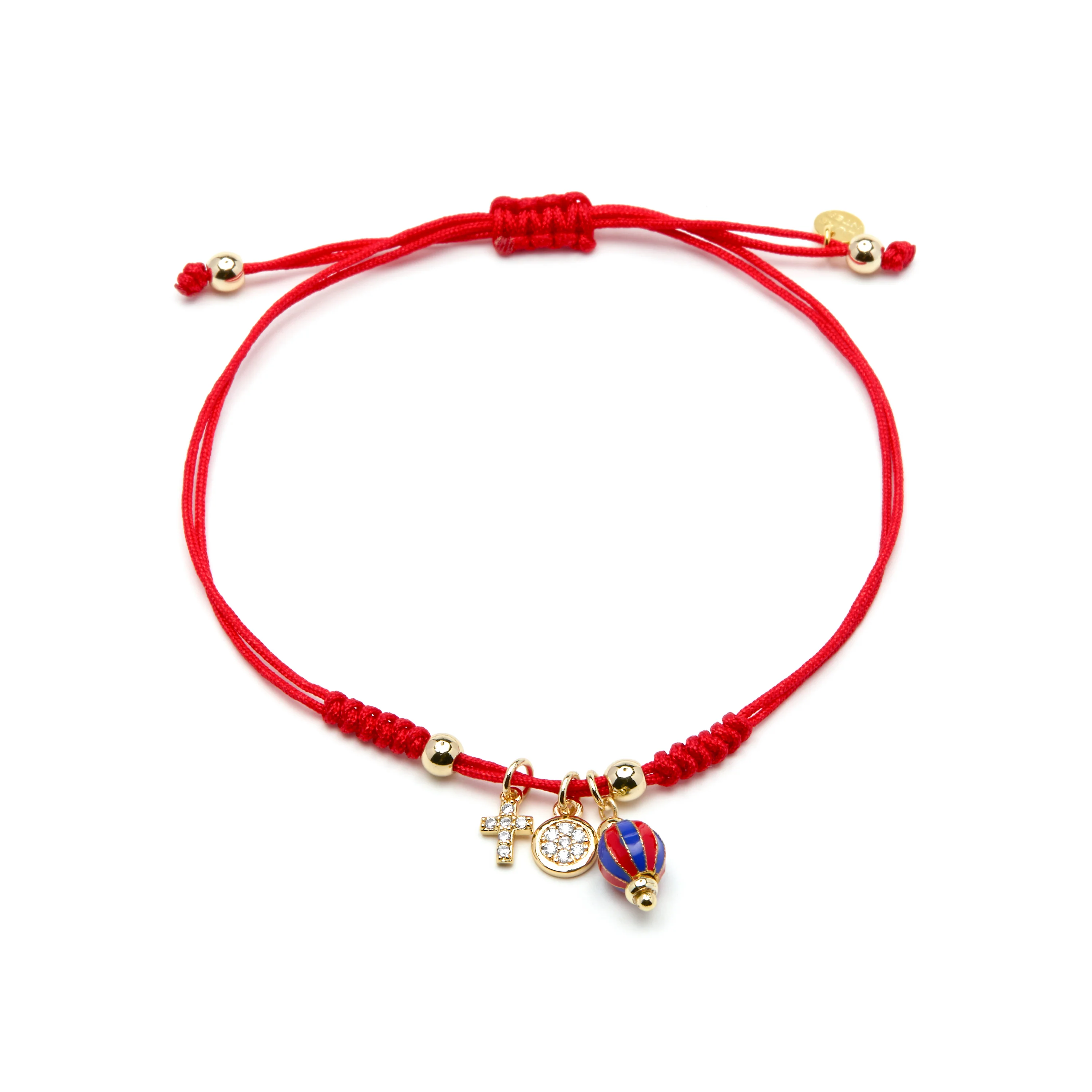 Pulsera de Plata de Ley 925 y Lacado Rojo acabado oro amarillo de 18k - Towi - Image 3