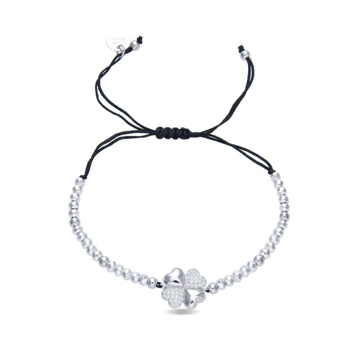 Pulsera Trébol Plata De Ley 925 - Trébol BLANCO - Image 2