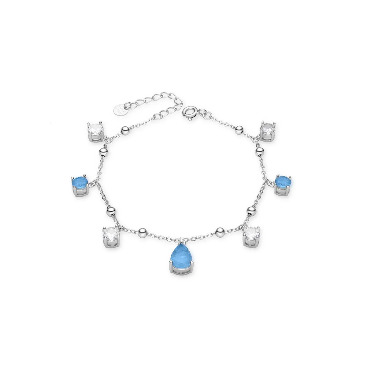 Pulsera Tyfara Plata De Ley 925 - Tyfara AZUL