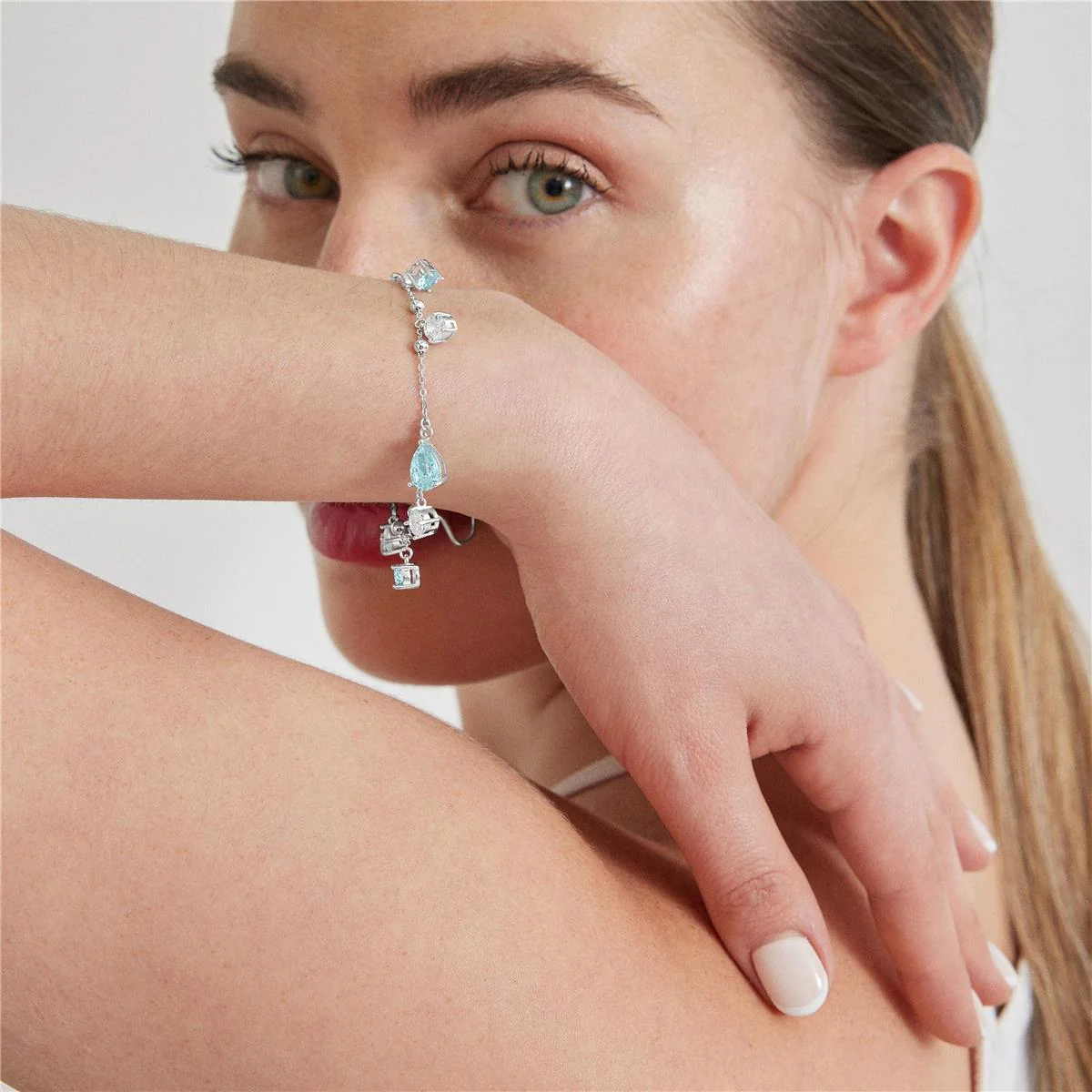 Pulsera Tyfara Plata De Ley 925 - Tyfara AZUL - Image 2