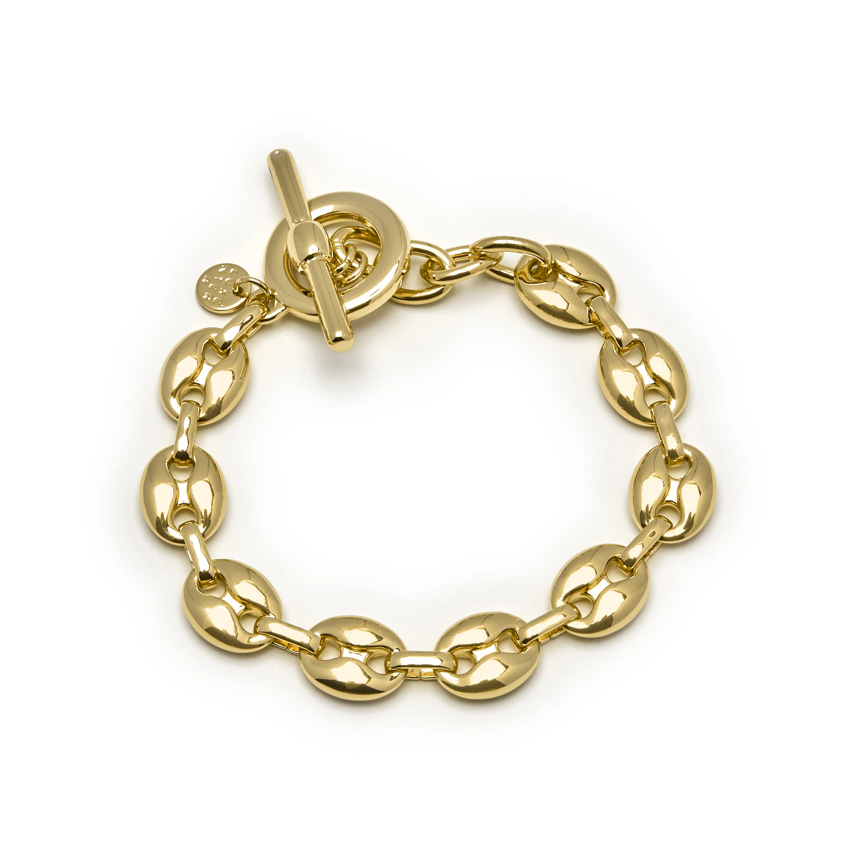 Pulsera acabada en oro amarillo 18K - Tyrod - Image 3
