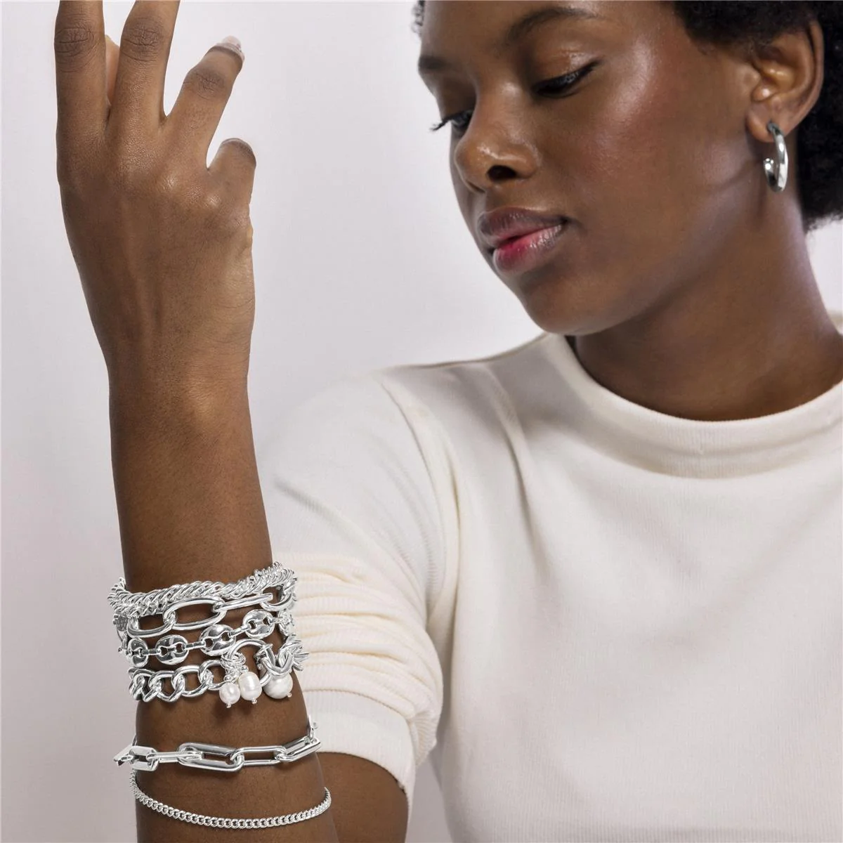 Pulsera Tyrod acabada en rodio - Tyrod GRIS - Image 3