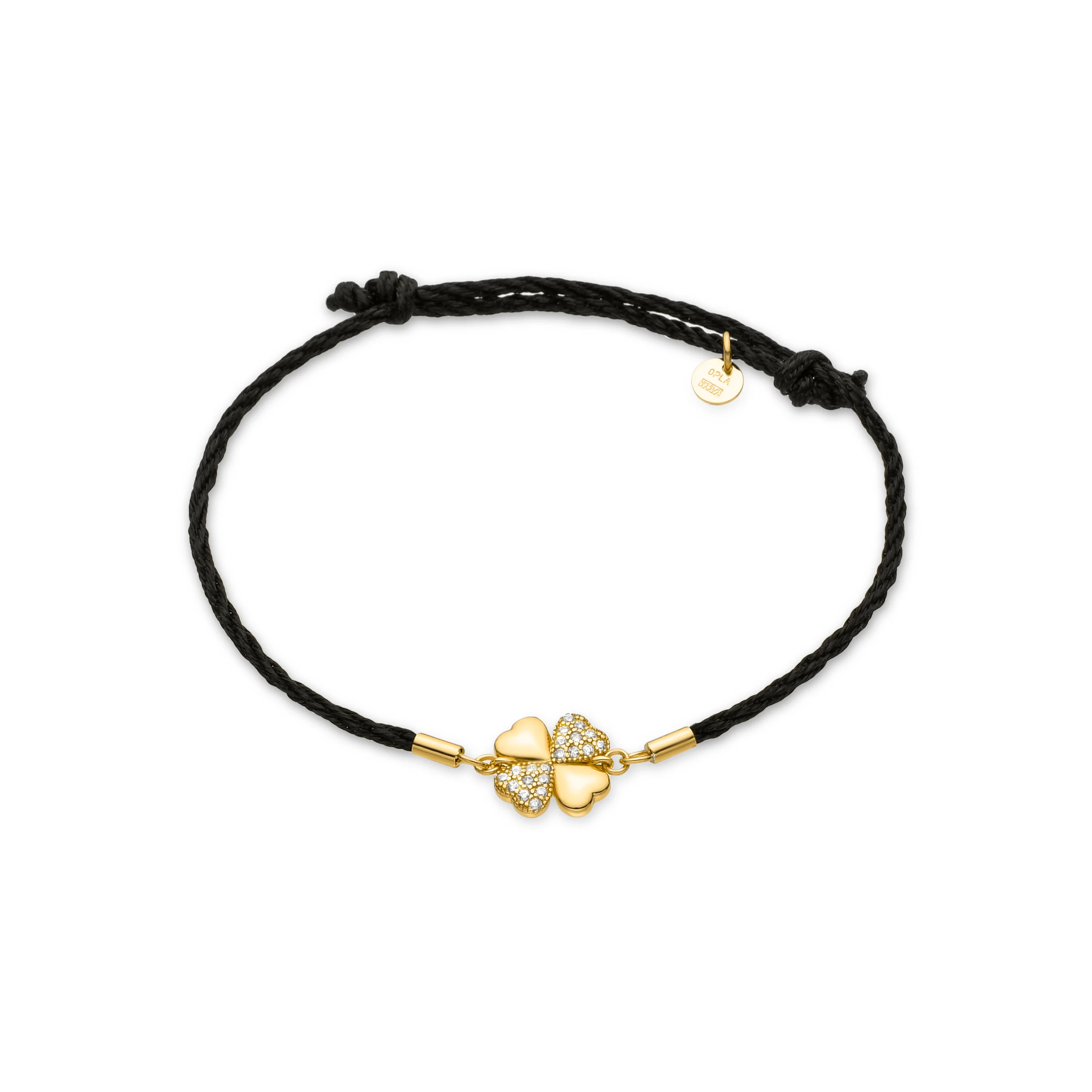 Pulsera de Plata de Ley 925 y Circonita Brillante acabada en oro amarillo 18K - Umsa