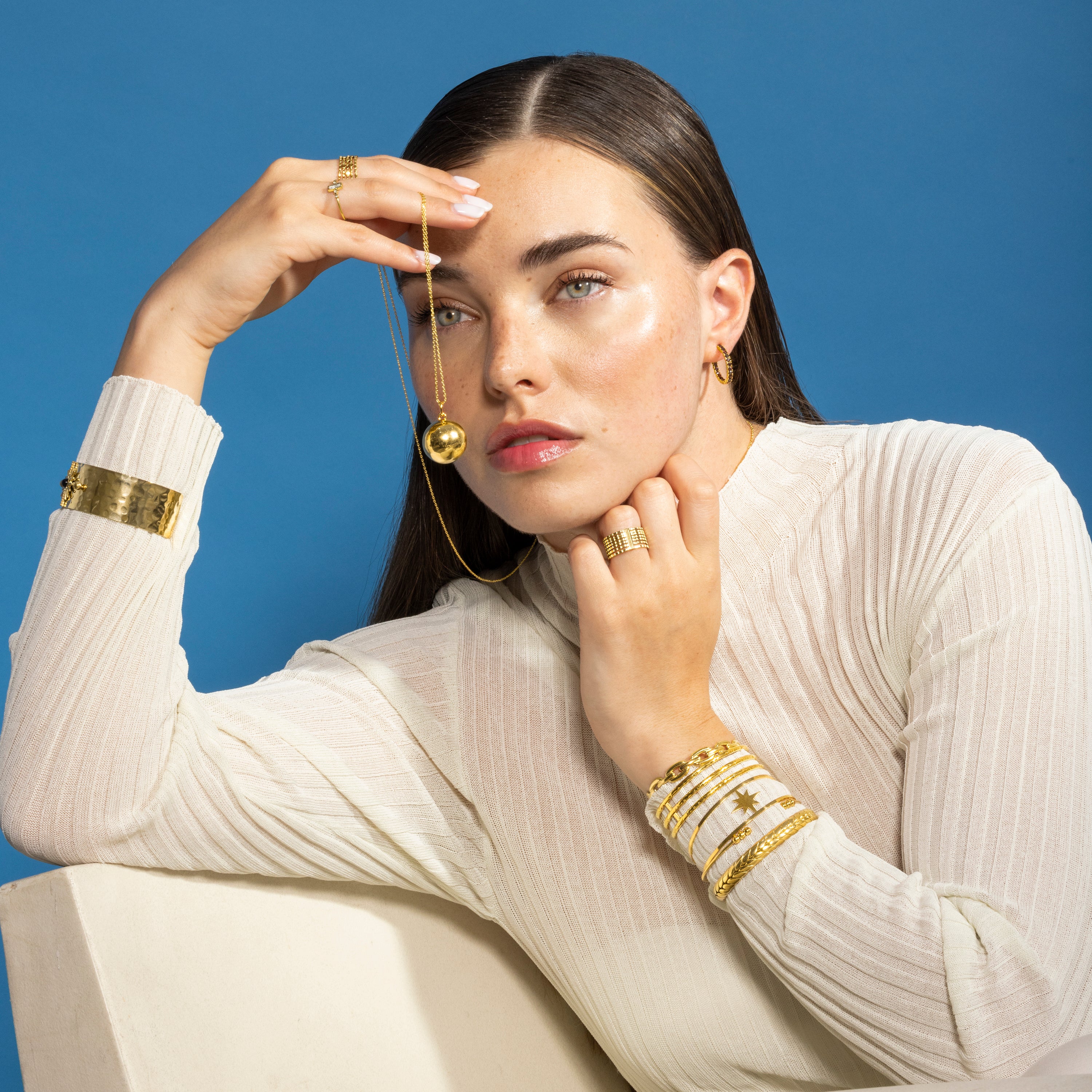 Pulsera acabada en oro amarillo 18K - Waeu - Image 6