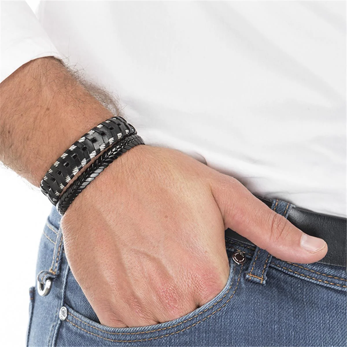Pulsera Wardadel acabado en Rodio - Wardadel NEGRO - Image 2