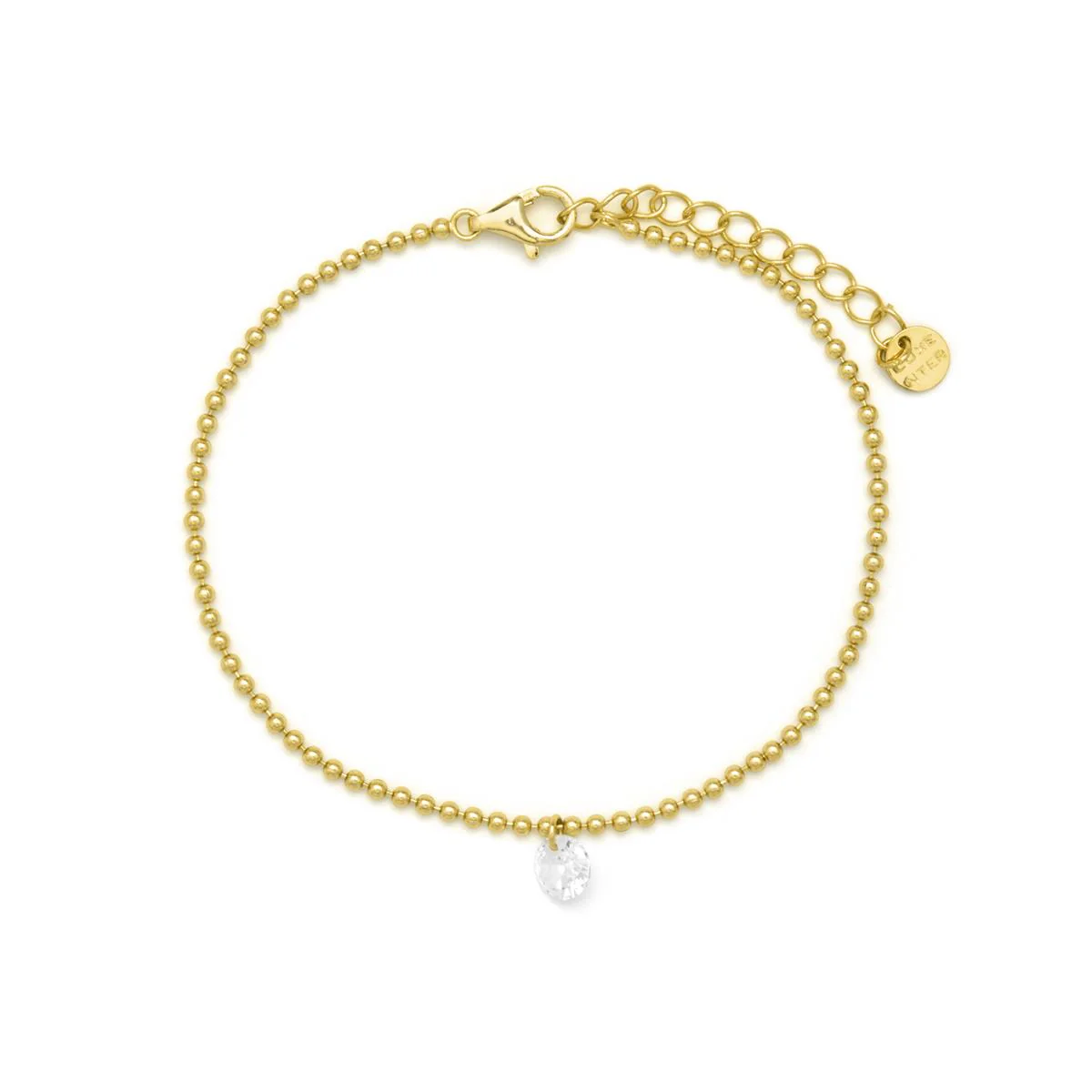Pulsera de Plata de Ley 925 y Circonita Brillante acabado en oro amarillo 18k - Webau - Image 3