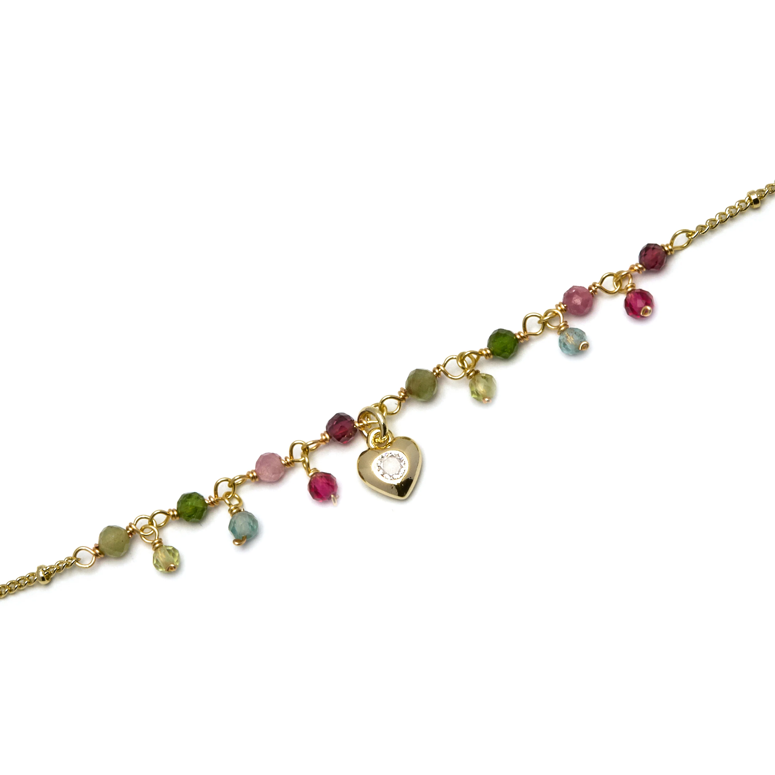 Pulsera de Cristal Morado acabada en oro amarillo 18K - Wyrm - Image 5