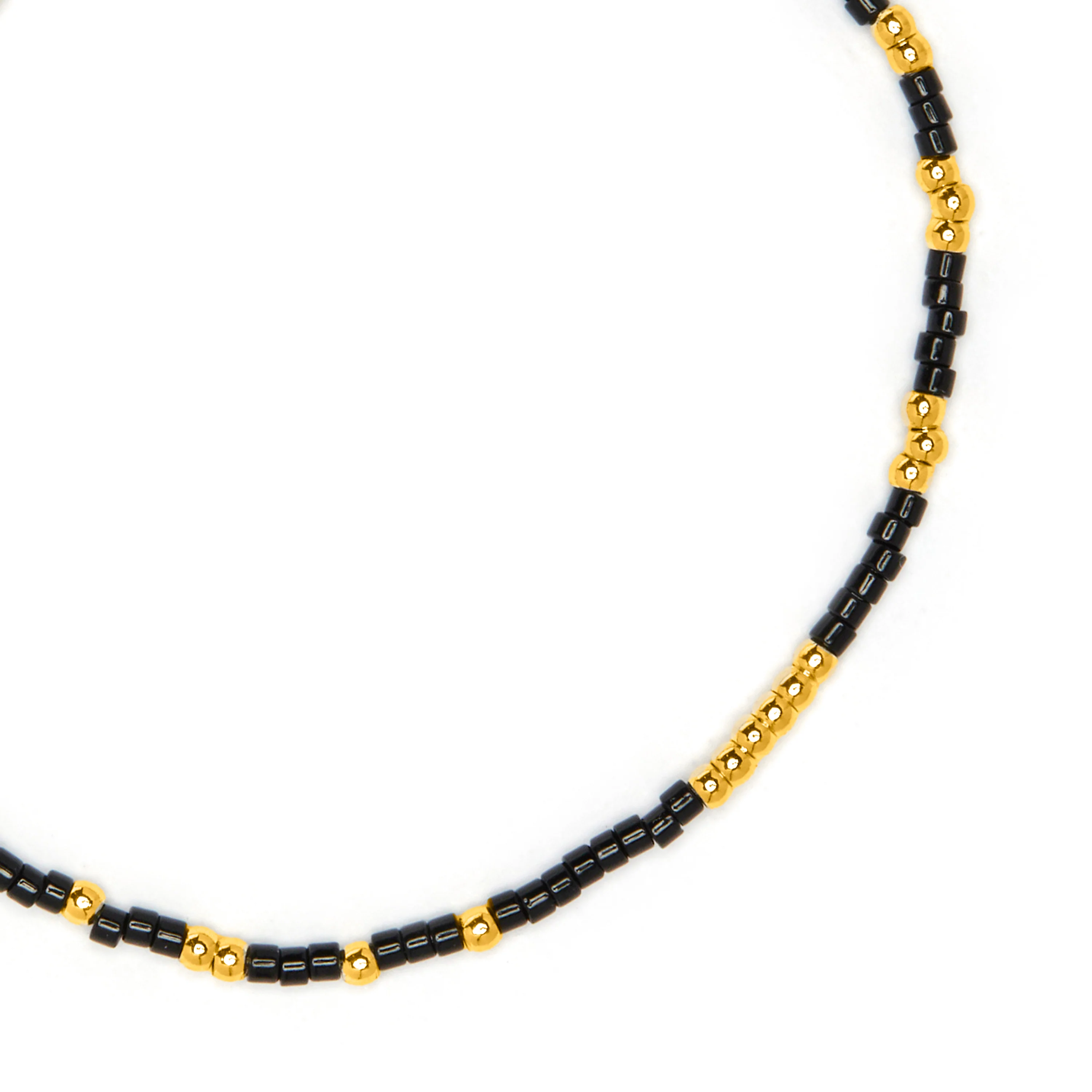 Pulsera de Cristal Negro acabado en oro amarillo 18k - Xanvi - Image 4