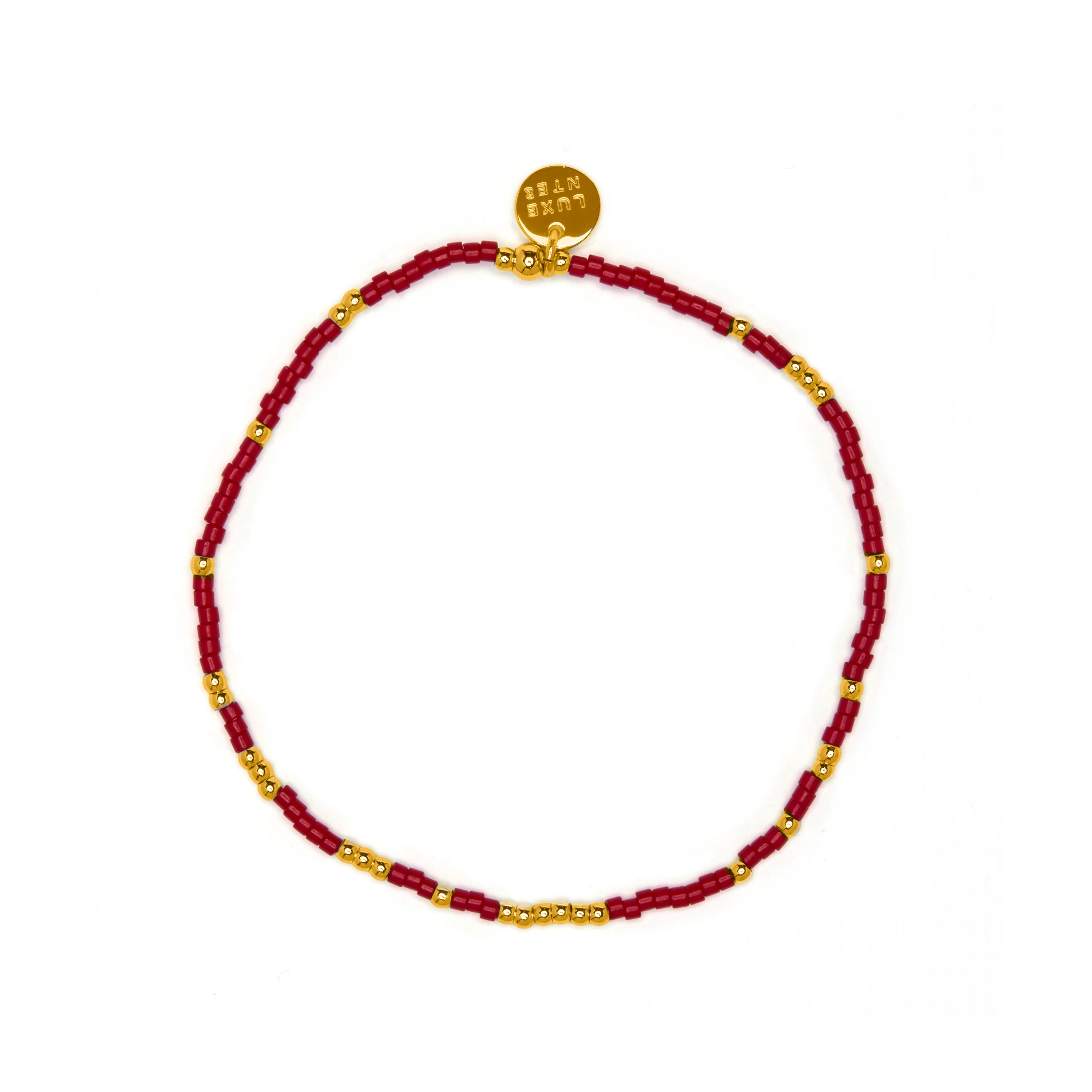 Pulsera de Cristal Rojo acabado en oro amarillo 18k - Xanvi - Image 3