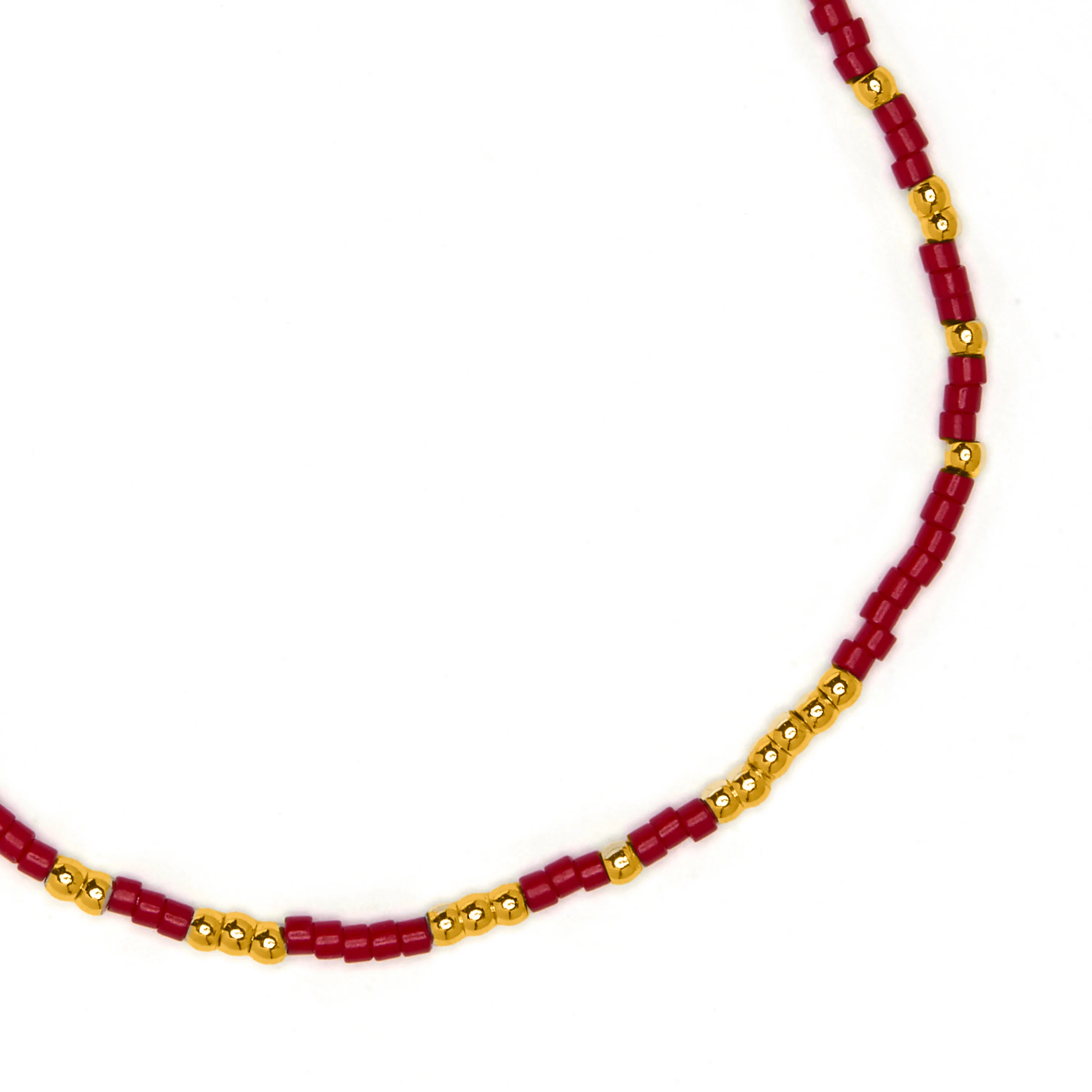 Pulsera de Cristal Rojo acabado en oro amarillo 18k - Xanvi - Image 4