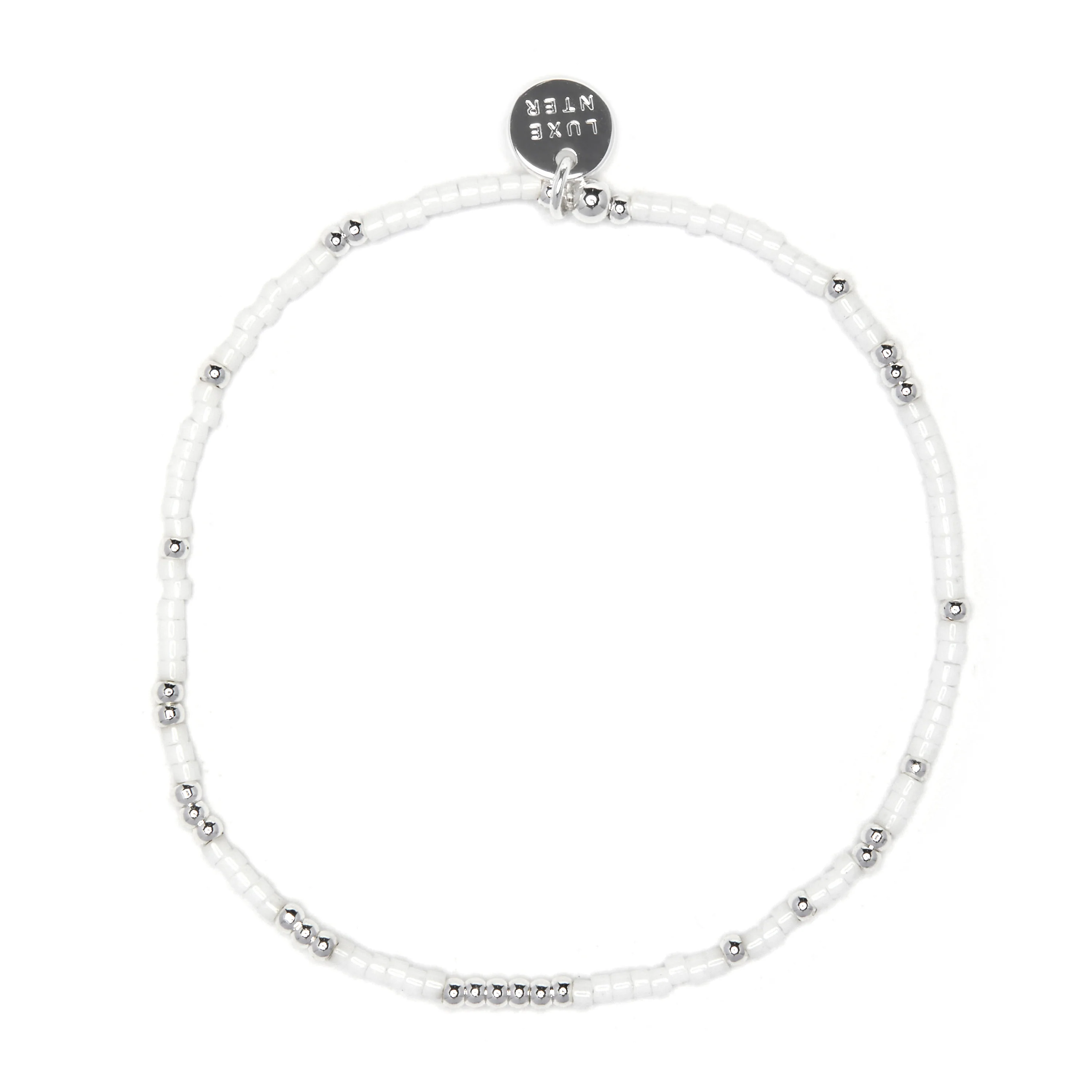 Pulsera de Cristal Blanco acabado en Plata de Ley 925 - Xanvi - Image 3
