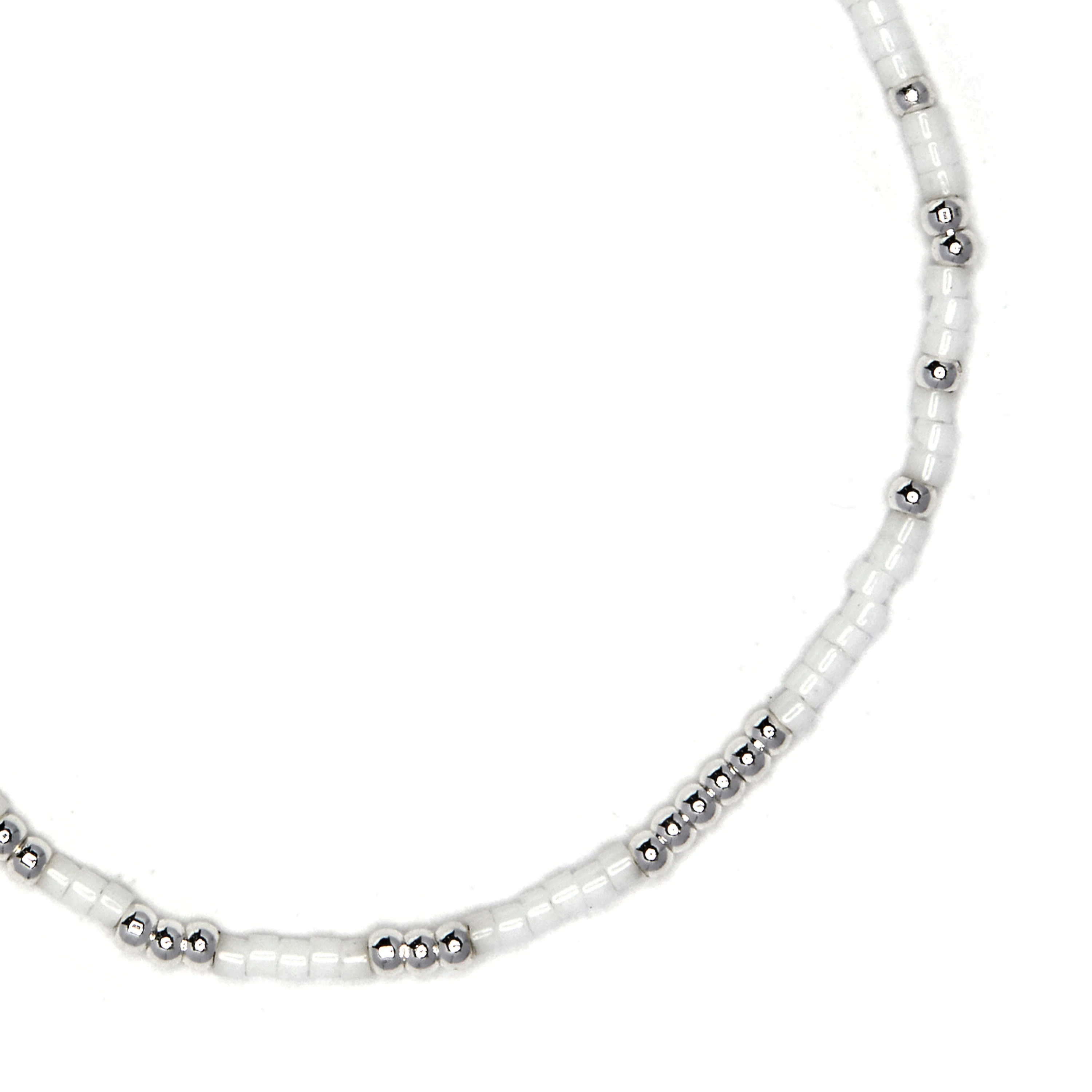 Pulsera de Cristal Blanco acabado en Plata de Ley 925 - Xanvi - Image 5