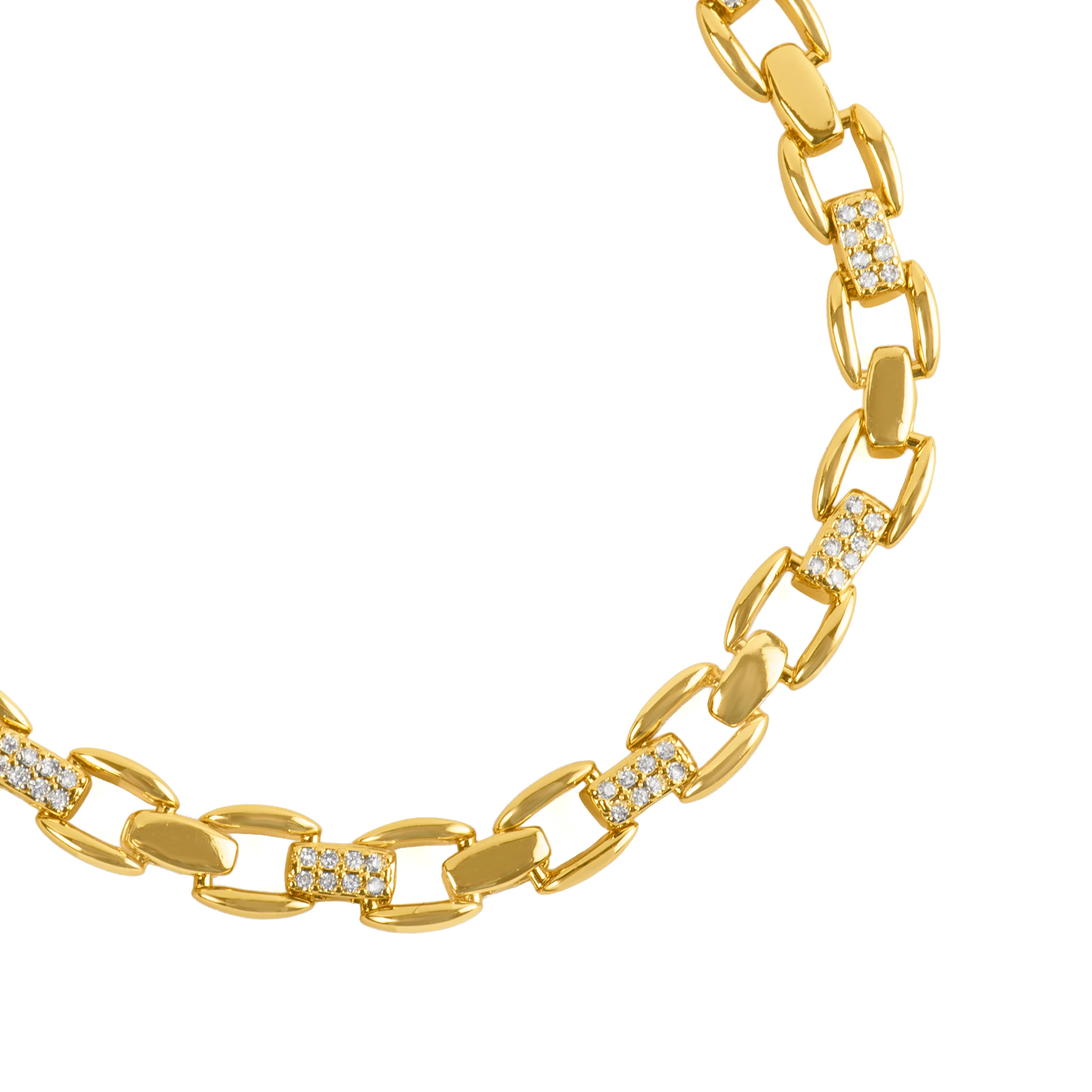 Pulsera de Circonita Brillante acabado en oro amarillo de 18k - Yaris - Image 4
