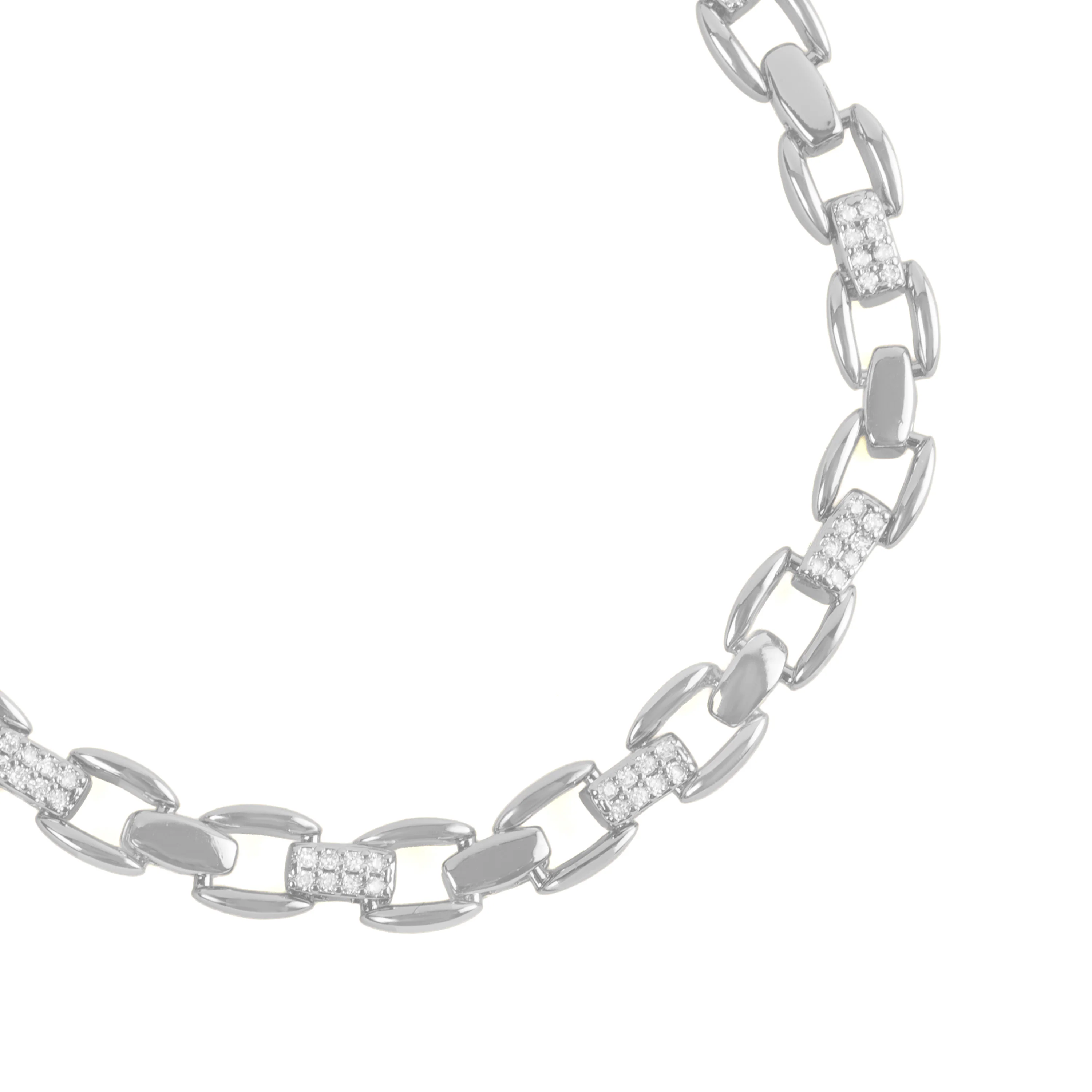 Pulsera de Circonita Brillante acabado en rodio - Yaris - Image 3