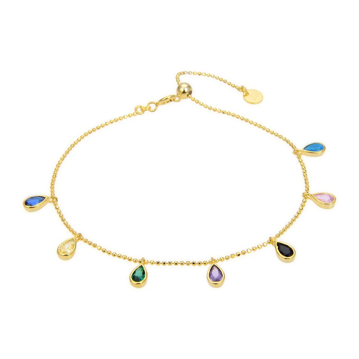 Pulsera Yente Plata De Ley 925 - Yente MULTICOLOR