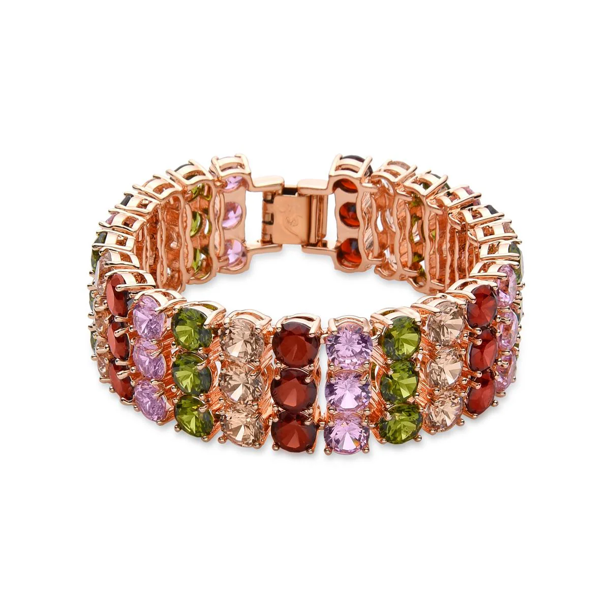 Pulsera Ylua acabado baño oro rosa 18K - Ylua MULTICOLOR