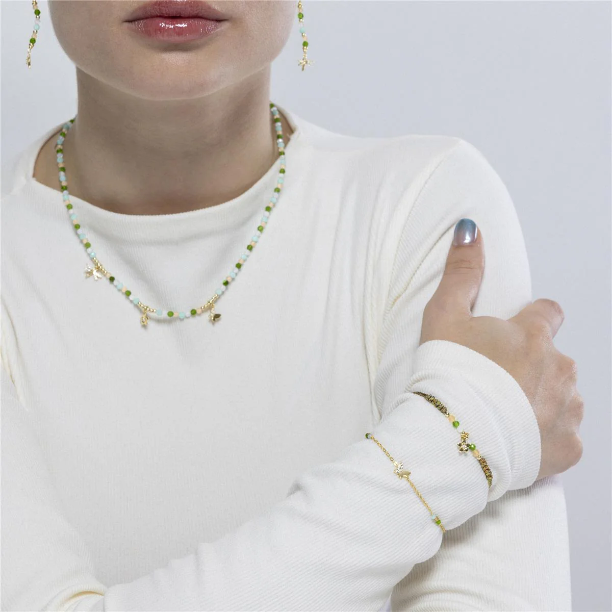 Pulsera Yton Plata de Ley 925 - Yton VERDE - Image 3