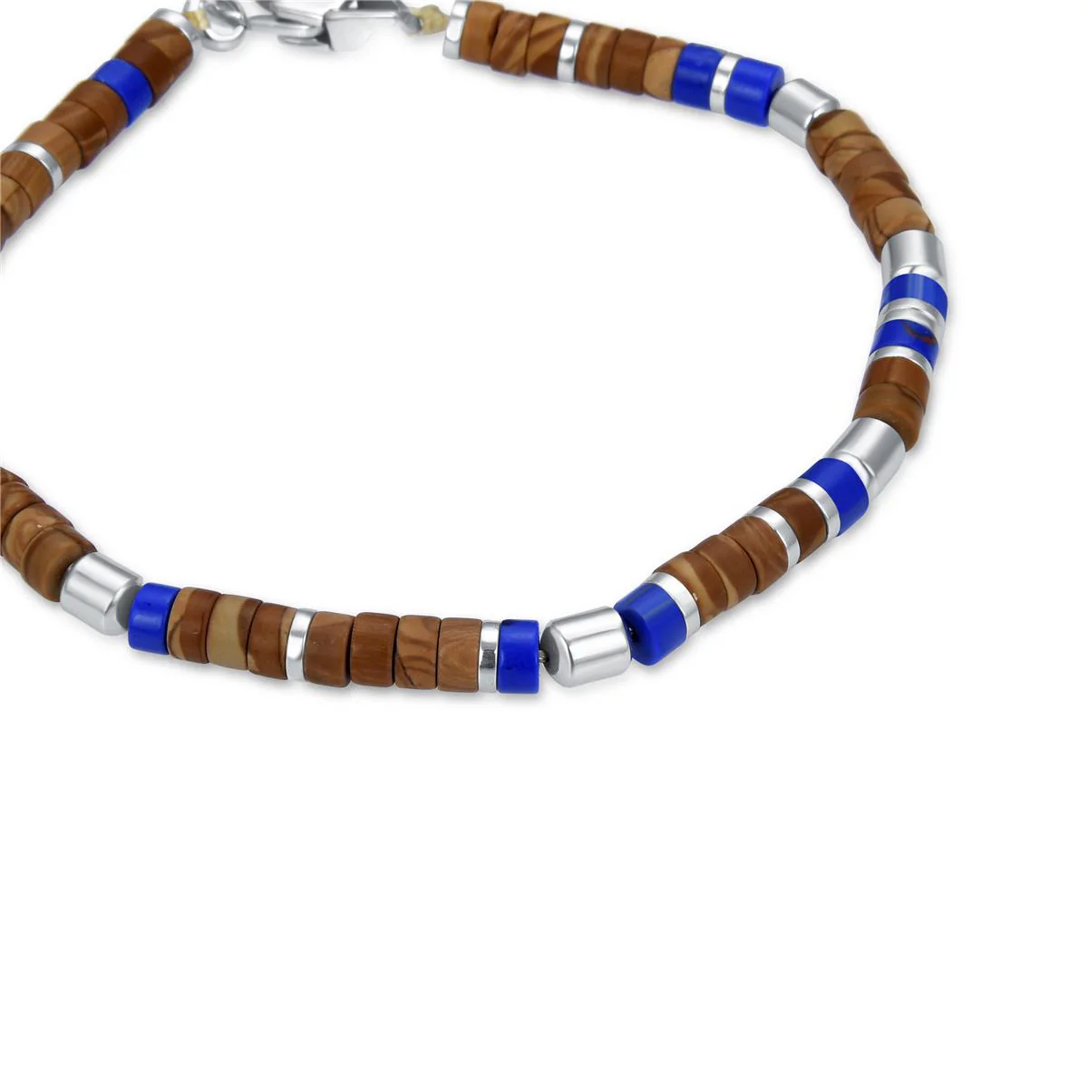 Pulsera Zadir acabado en Rodio - Zadir AZUL - Image 3