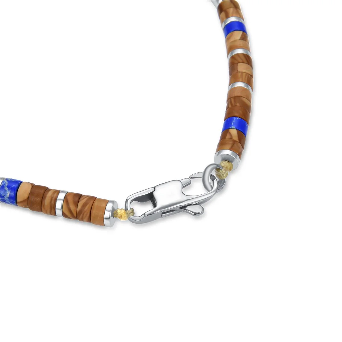 Pulsera Zadir acabado en Rodio - Zadir AZUL - Image 4
