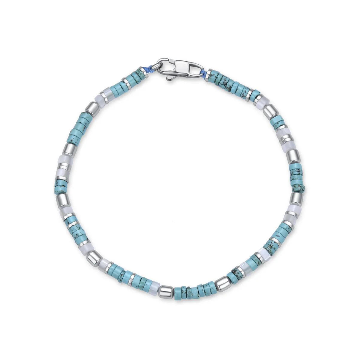 Pulsera Zadir acabado en Rodio - Zadir AZUL - Image 2