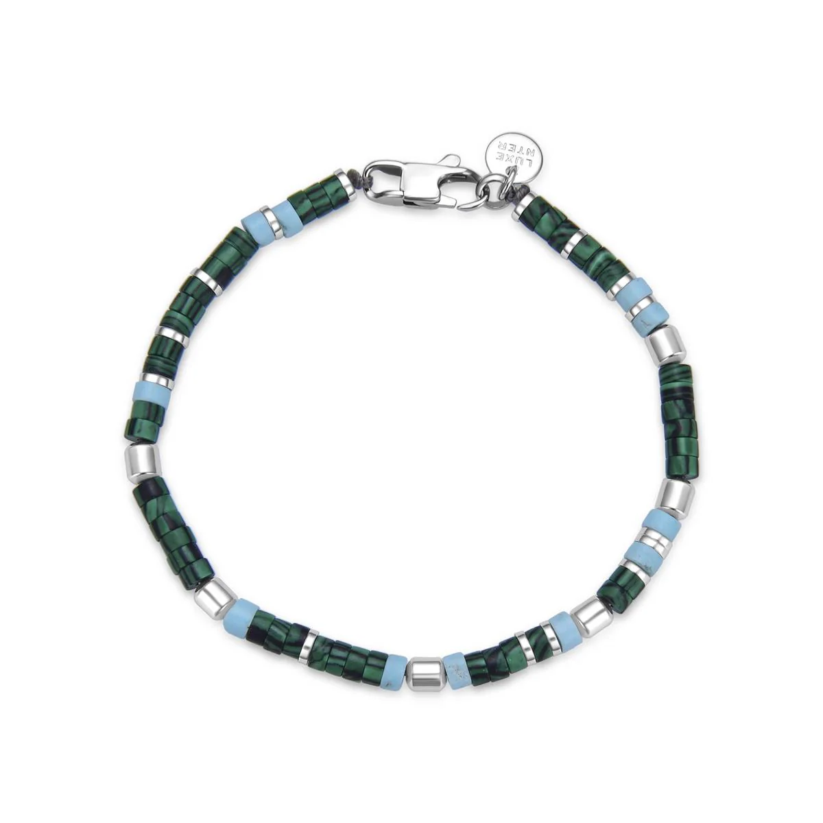 Pulsera Zadir acabado en Rodio - Zadir VERDE - Image 2