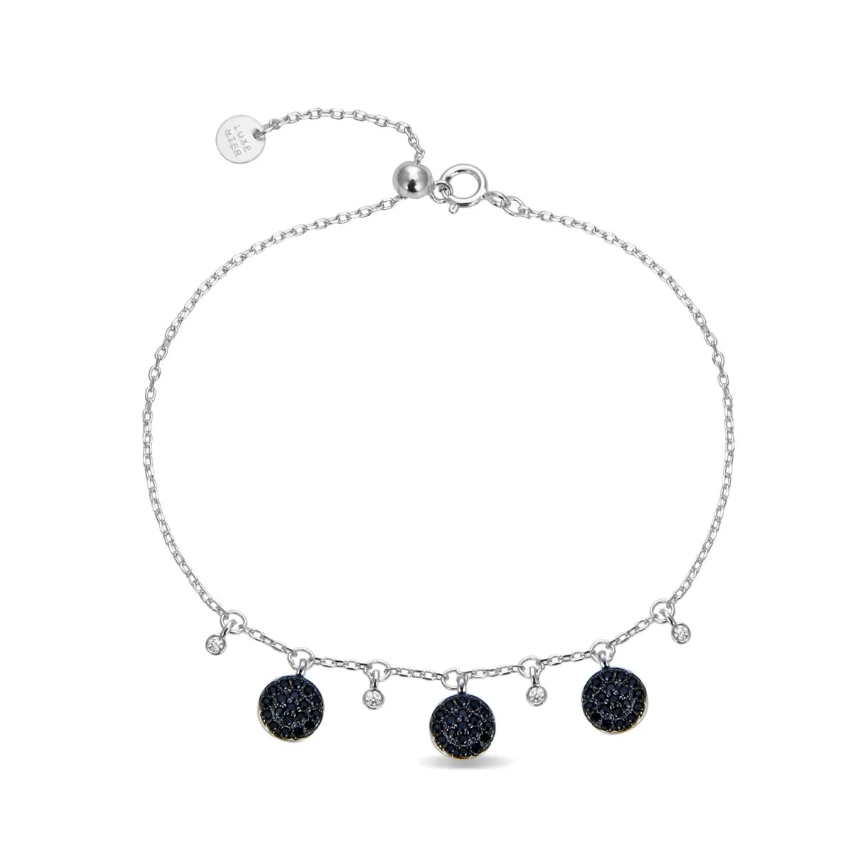Pulsera Zaraya Plata De Ley 925 - Zaraya NEGRO - Image 2