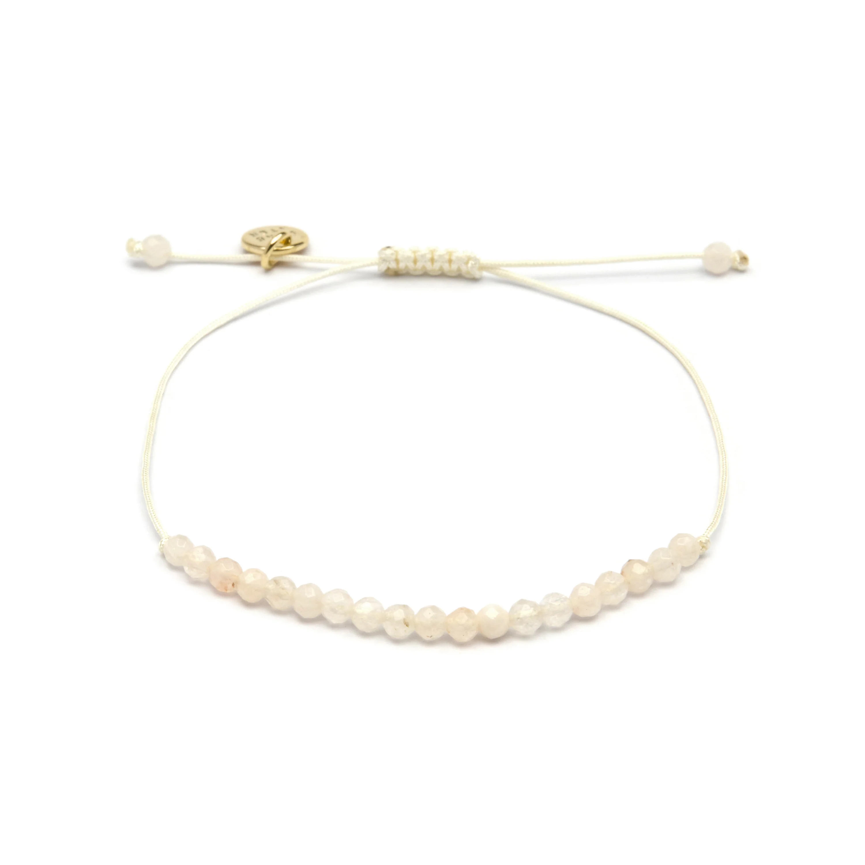 Pulsera de Plata de Ley 925 con Jade Blanco acabada en rodio - Aquisa - Image 3