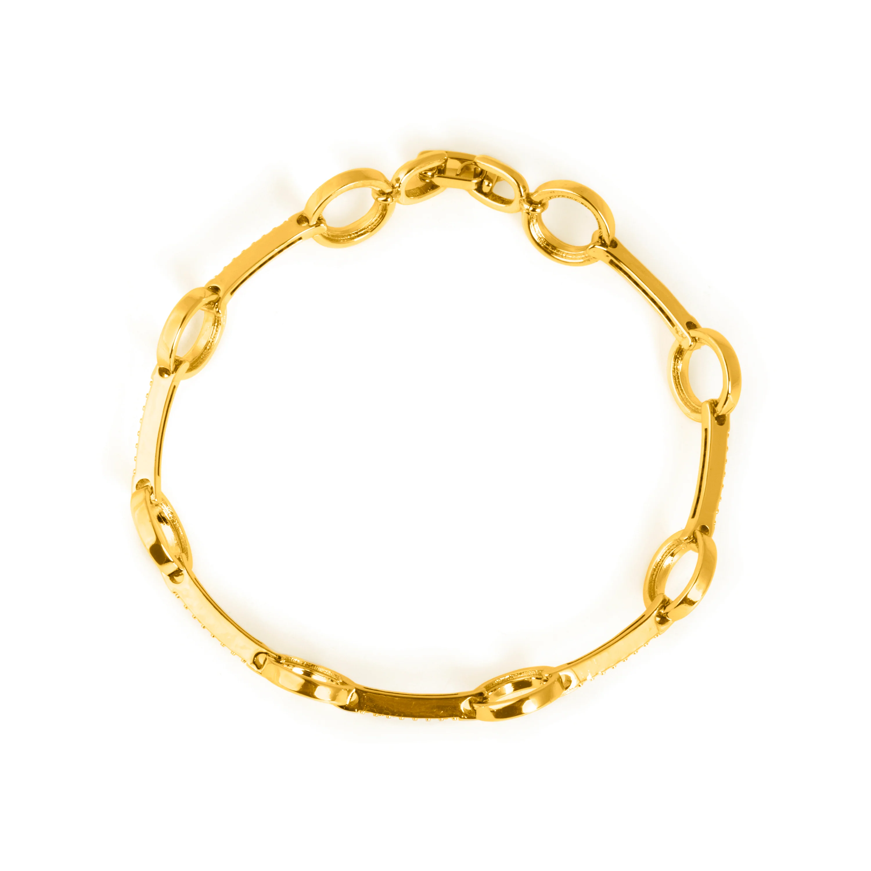 Pulsera de Circonita Brillante acabado en oro amarillo de 18k - Dimaran - Image 3