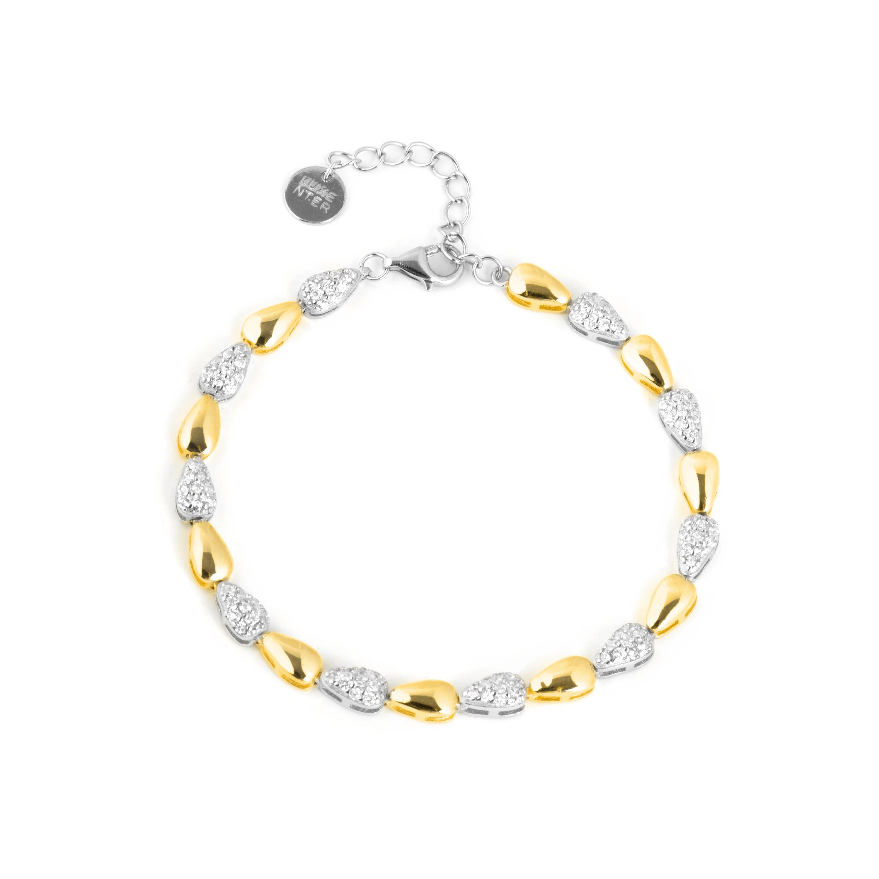 Pulsera de Circonita Brillante acabado en oro amarillo de 18k - Tanal - Image 3
