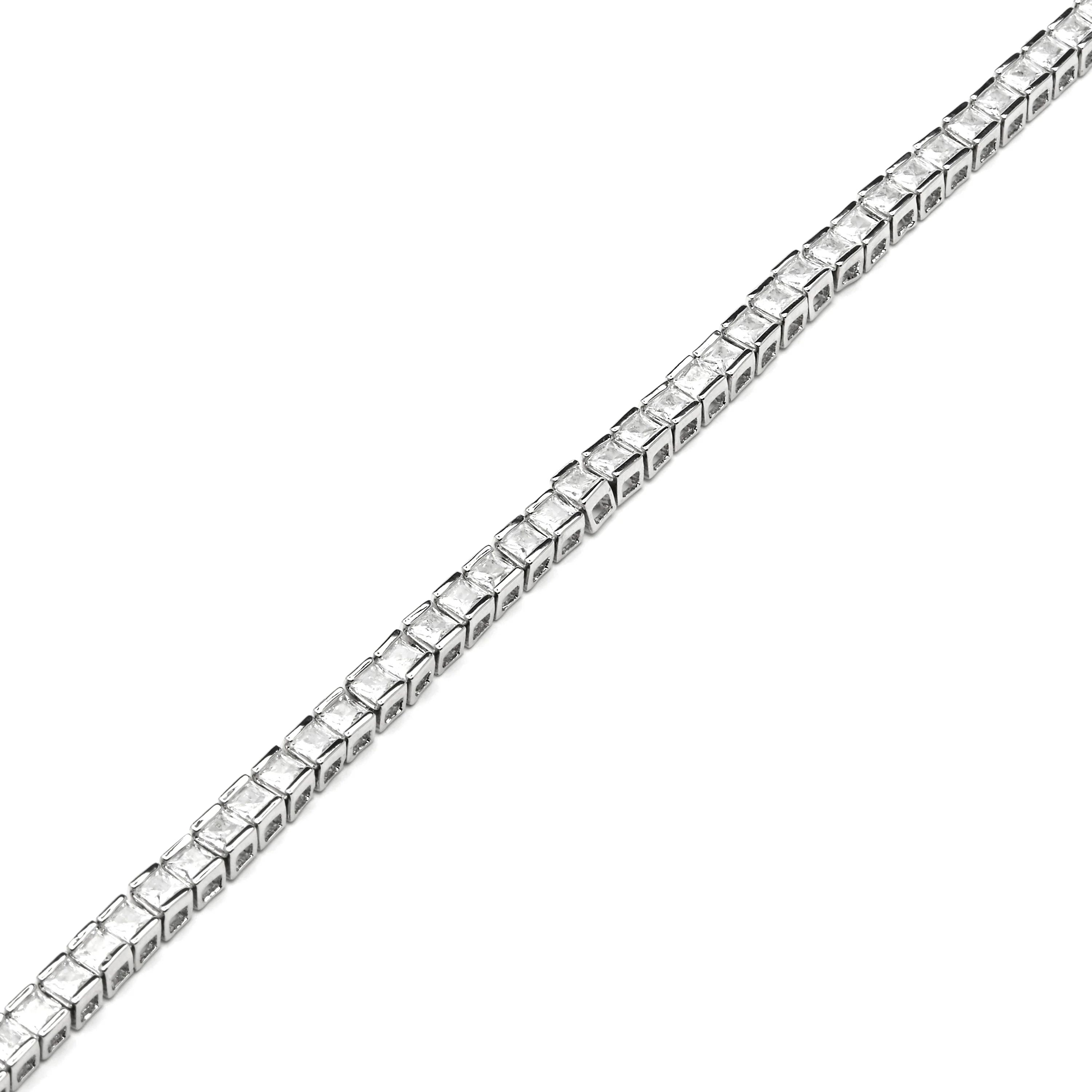 Pulsera acabado plata y Circonita Brillante - Zaix - Image 4