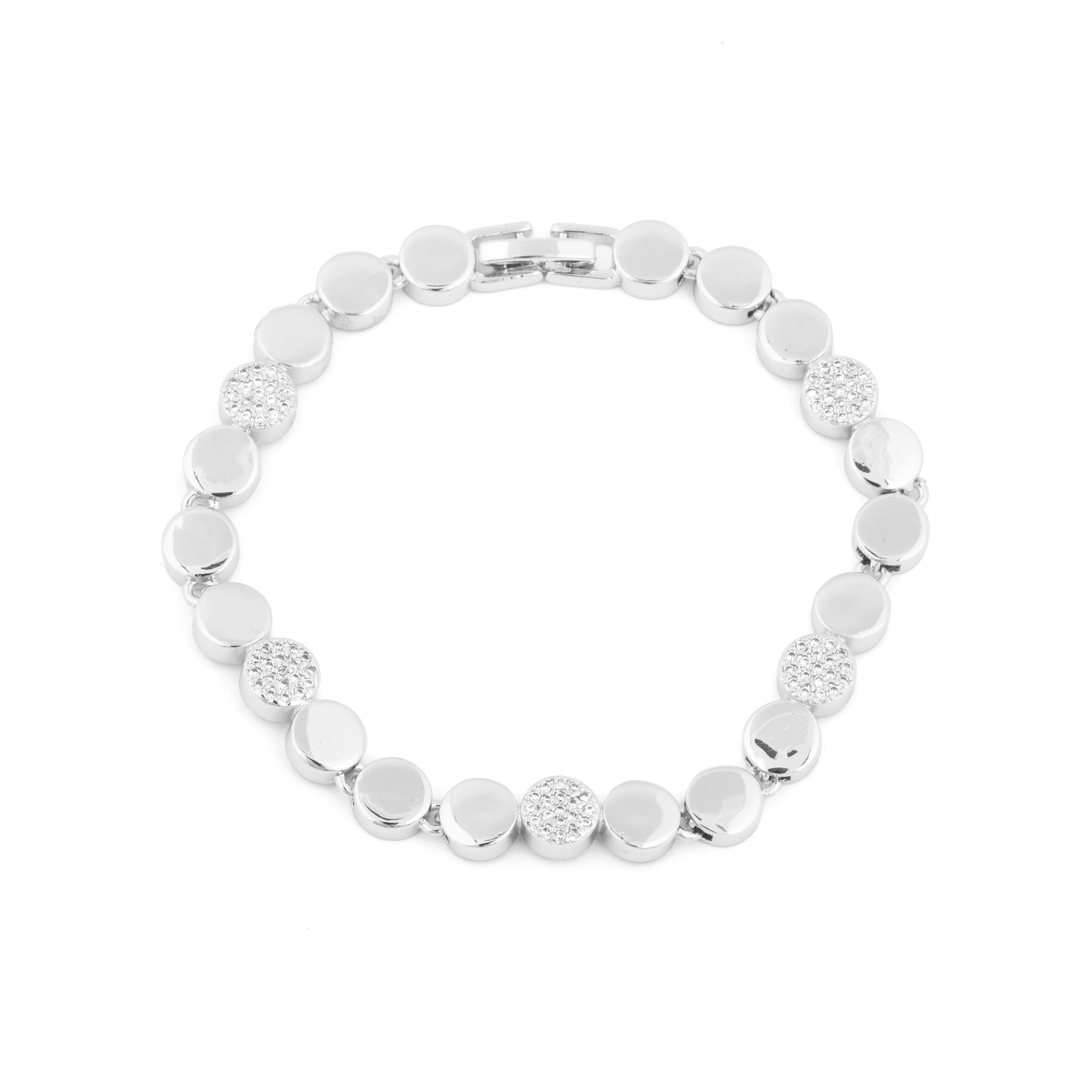 Pulsera de Circonita Brillante acabado en rodio - Sywi - Image 3