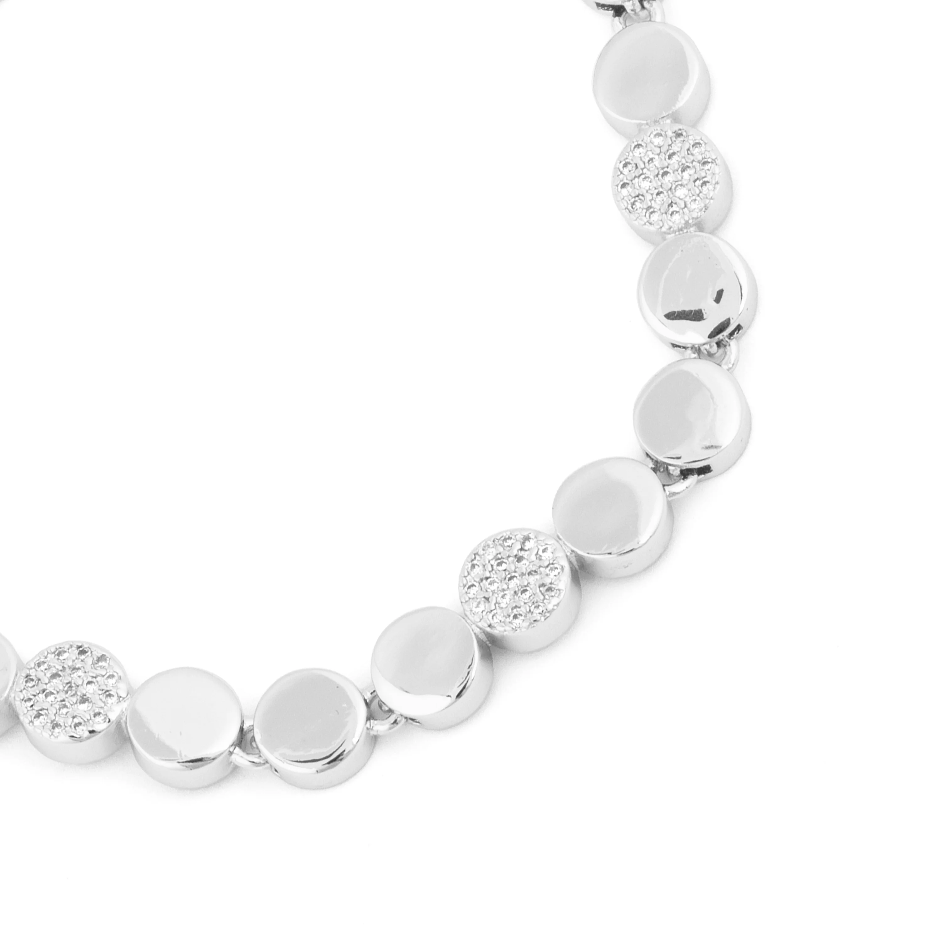 Pulsera de Circonita Brillante acabado en rodio - Sywi - Image 4