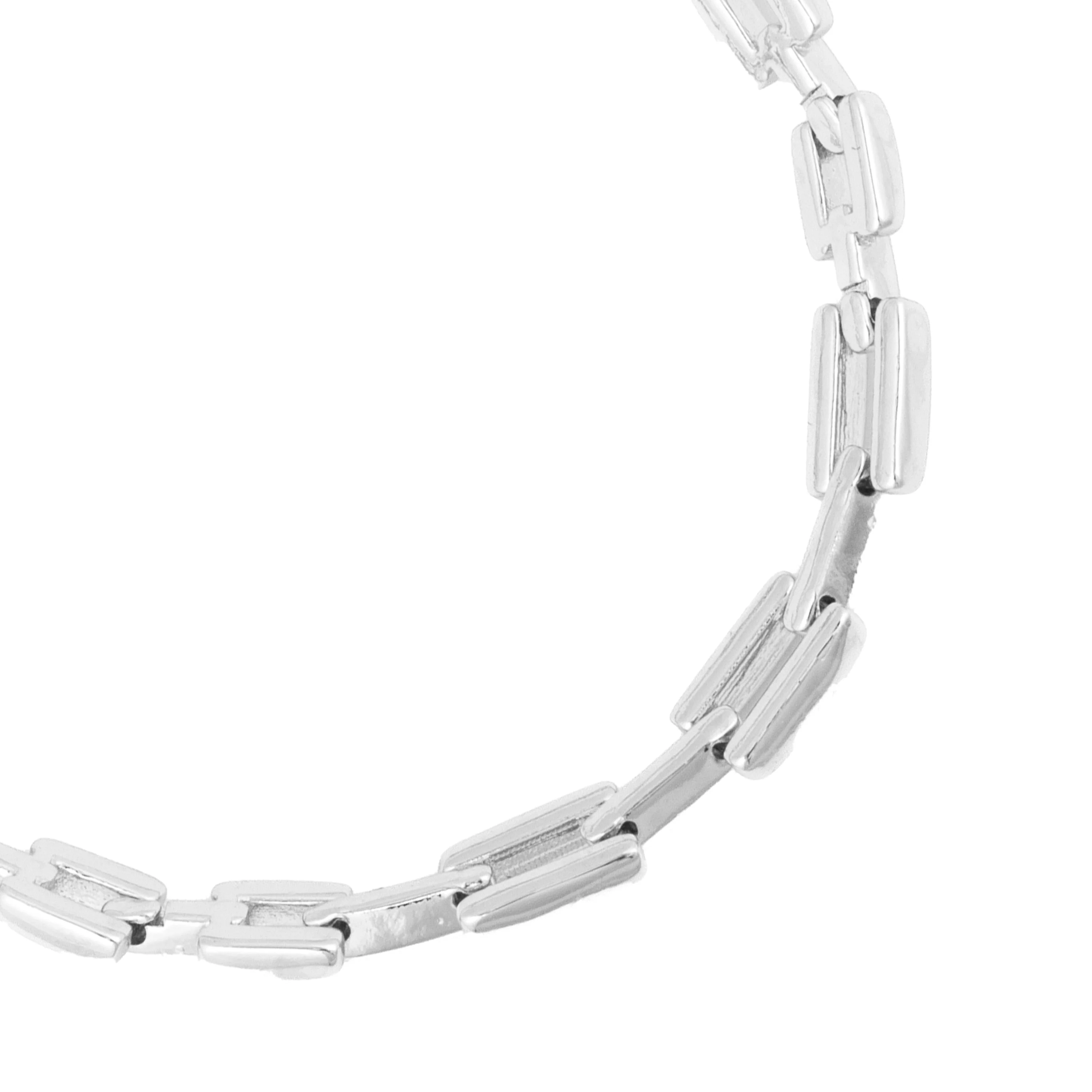 Pulsera acabado en rodio - Figor - Image 4