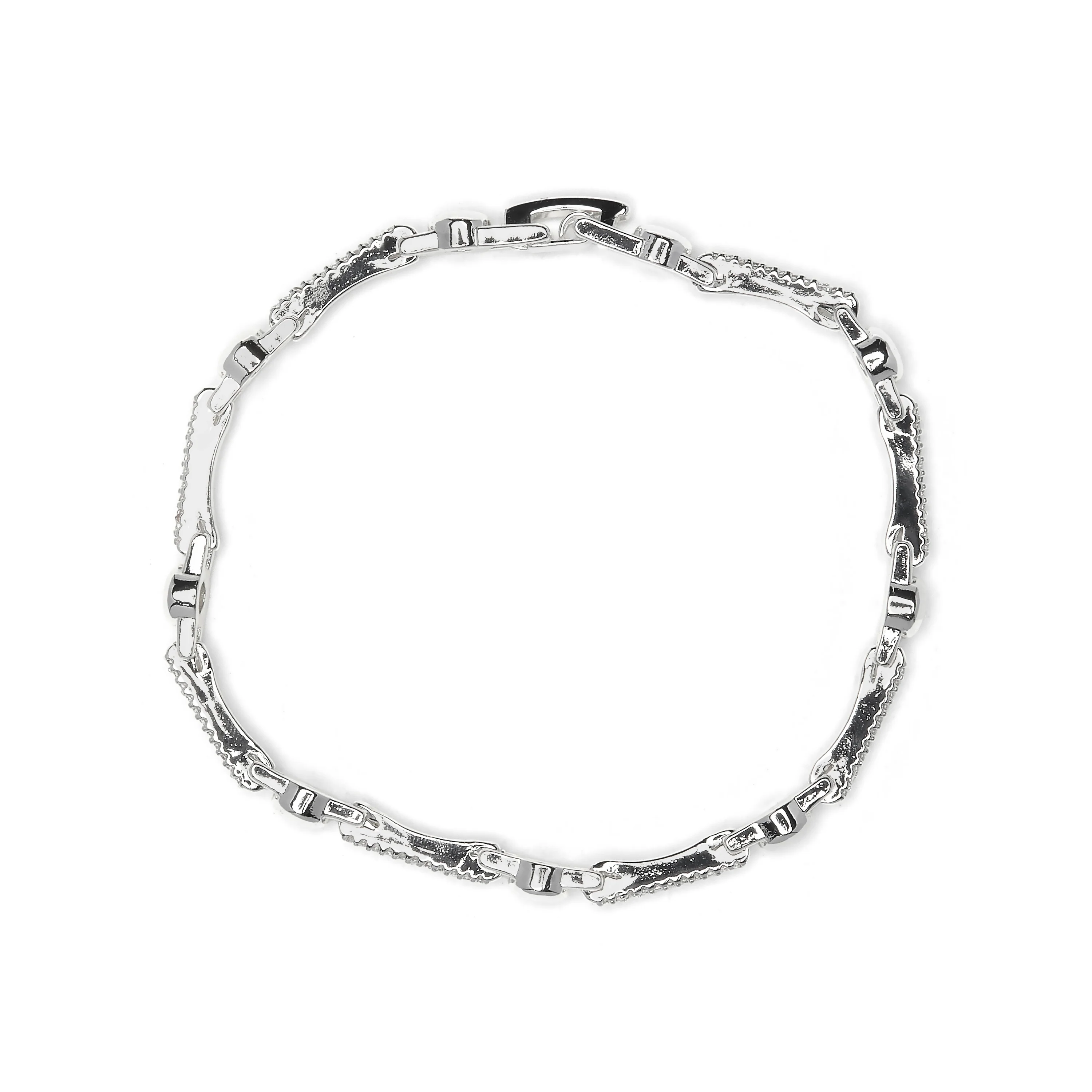 Pulsera de Circonita Brillante acabado en rodio - Rarix - Image 3