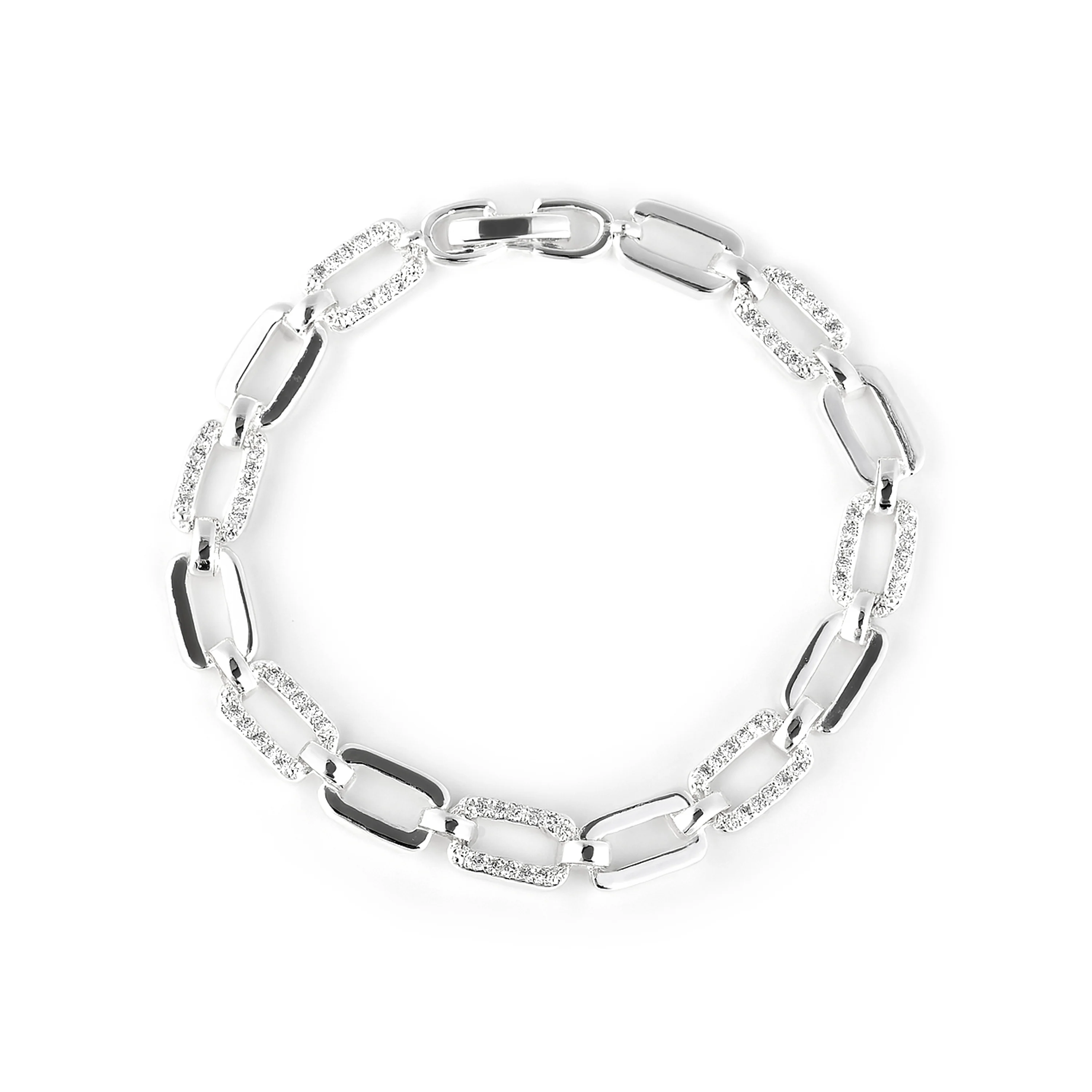Pulsera de Circonita Brillante acabado en rodio - Asgoth - Image 3