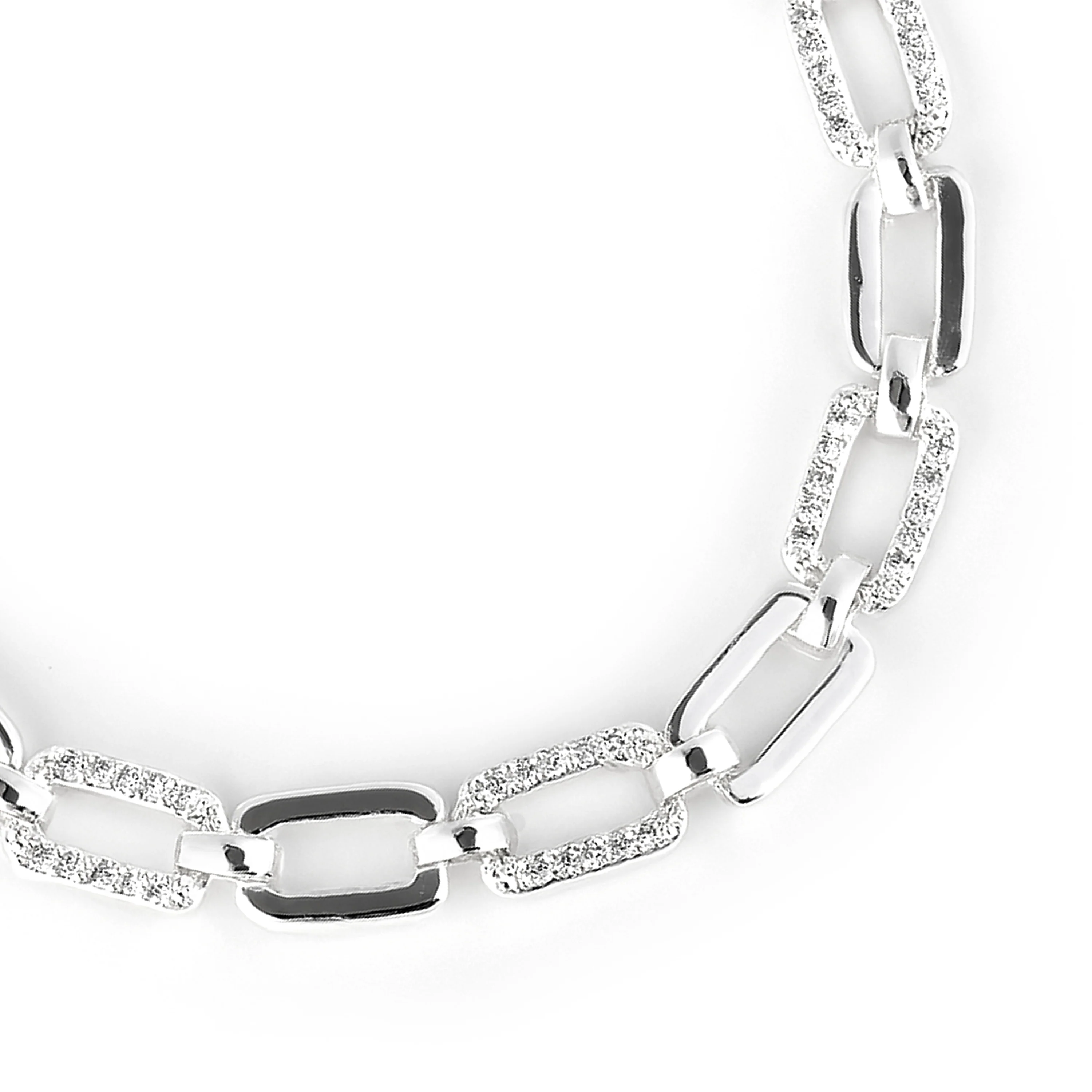 Pulsera de Circonita Brillante acabado en rodio - Asgoth - Image 4