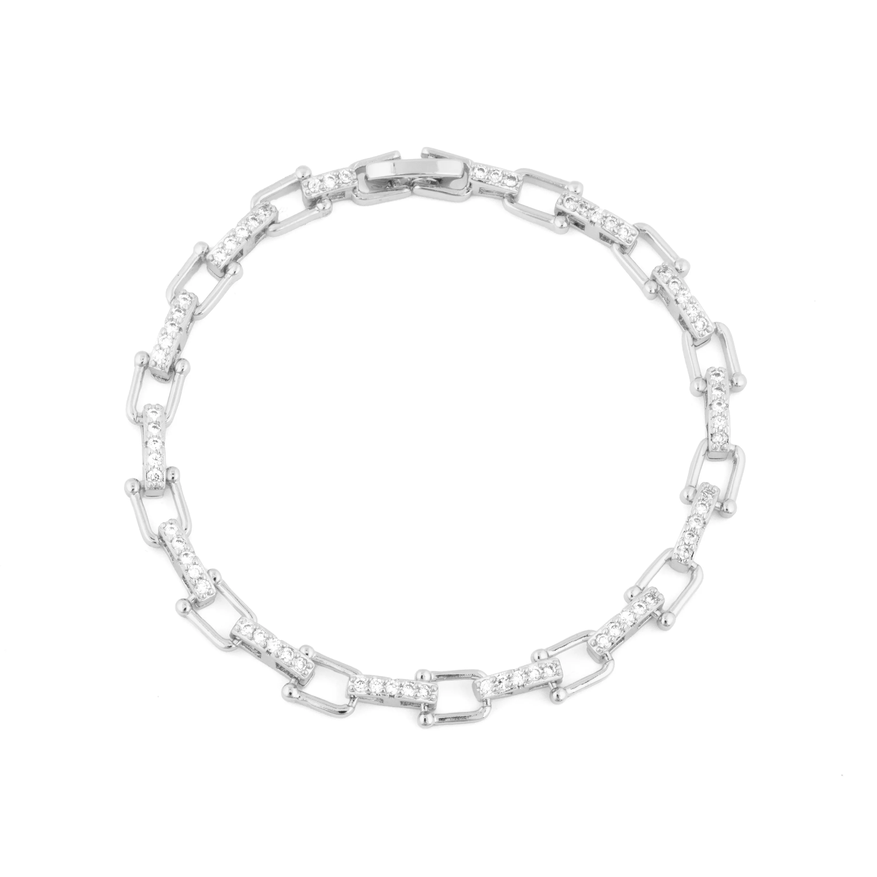 Pulsera de Circonita Brillante acabado en rodio - Dordel - Image 3