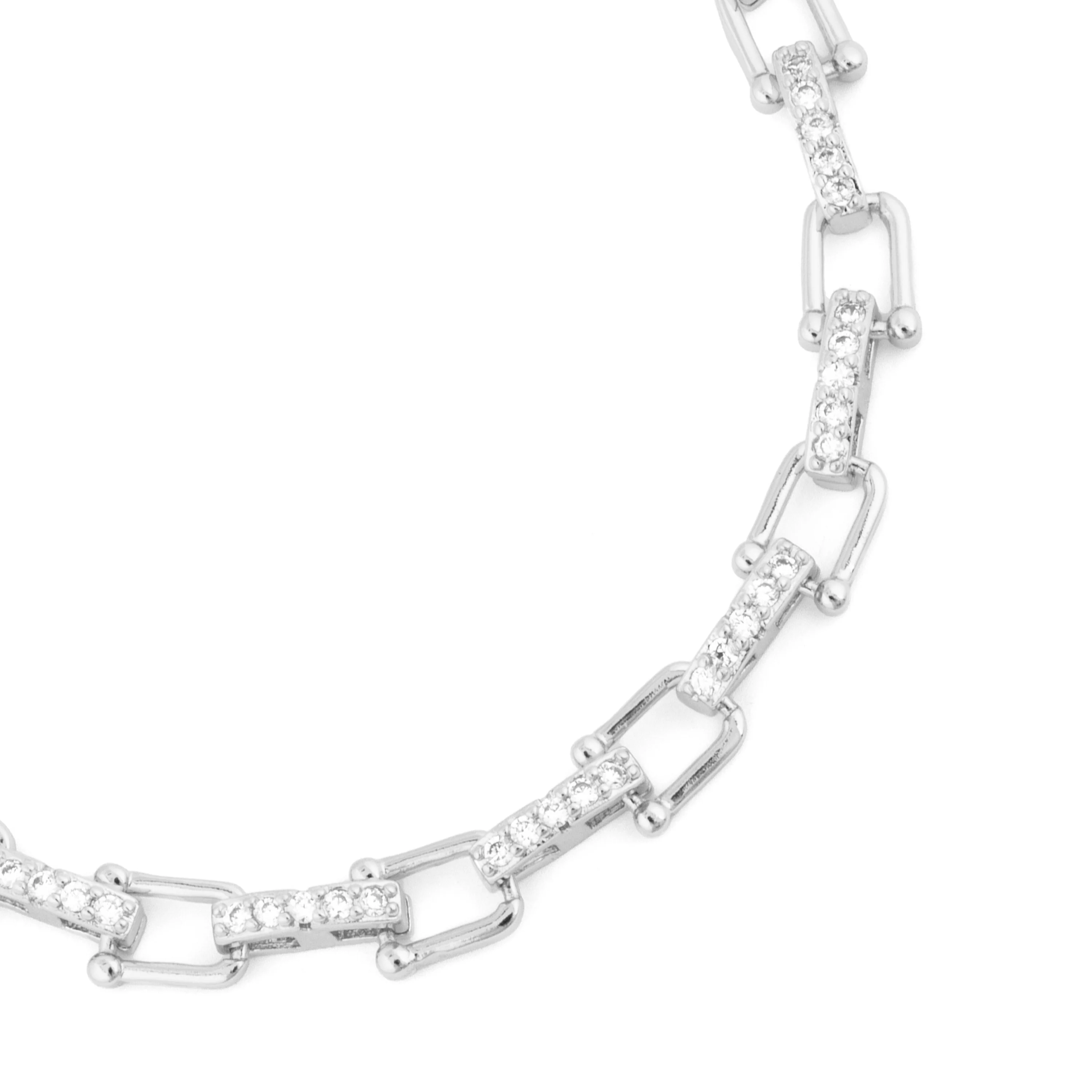 Pulsera de Circonita Brillante acabado en rodio - Dordel - Image 4