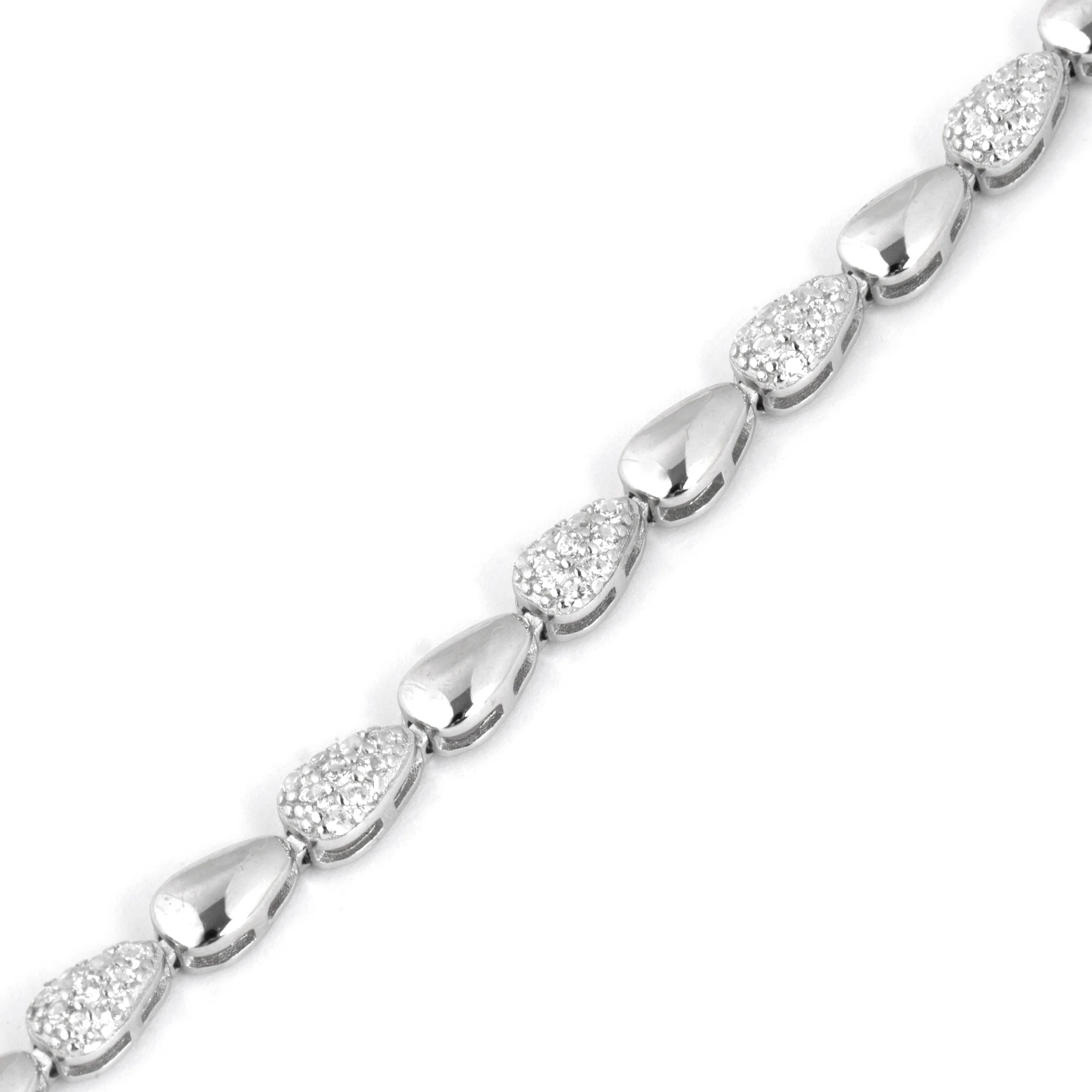 Pulsera de Circonita Brillante acabado en rodio - Tanal - Image 4