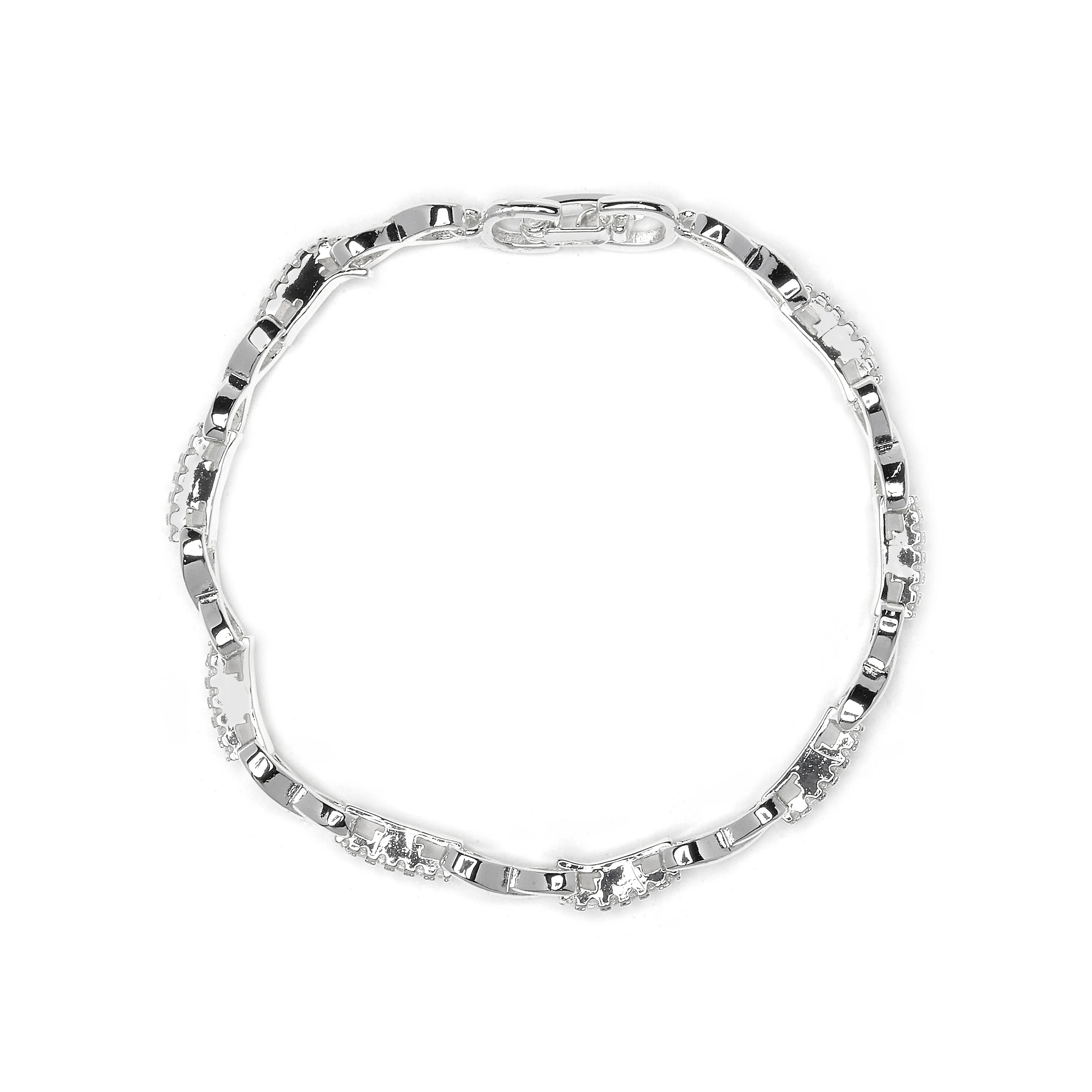 Pulsera de Circonita Brillante acabado en rodio - Raak - Image 3