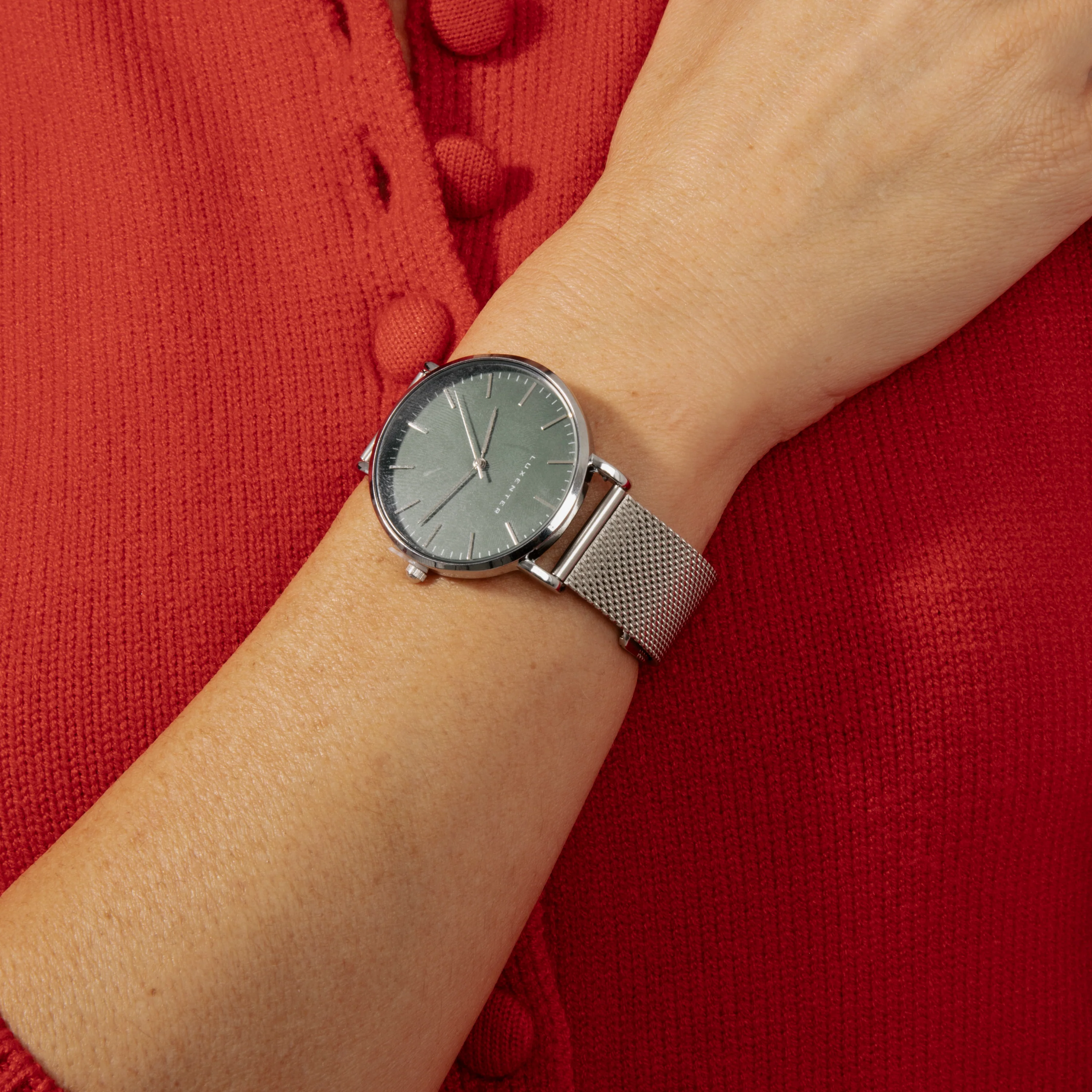 Reloj acabado en rodio - Uzrai - Image 3