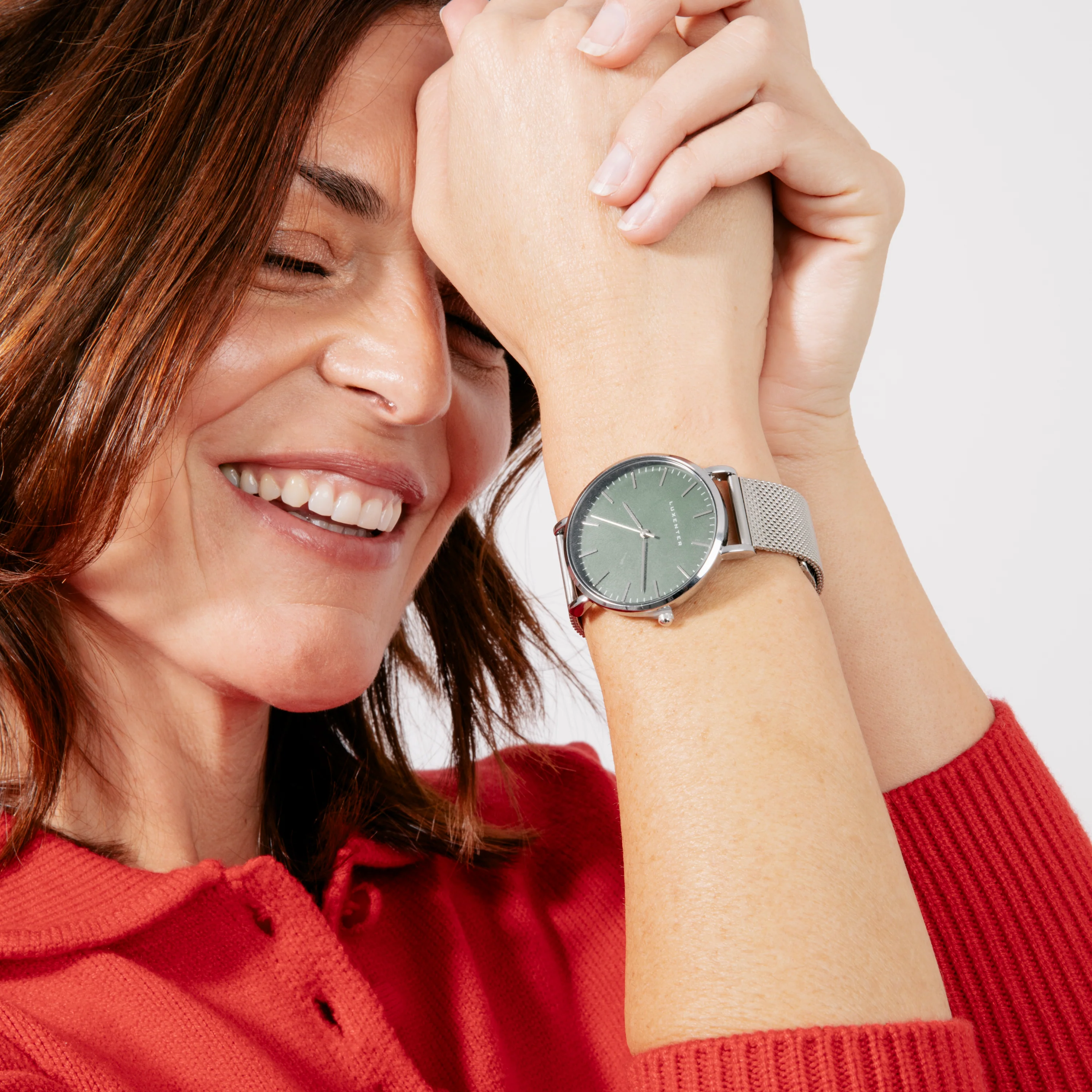Reloj acabado en rodio - Uzrai - Image 4